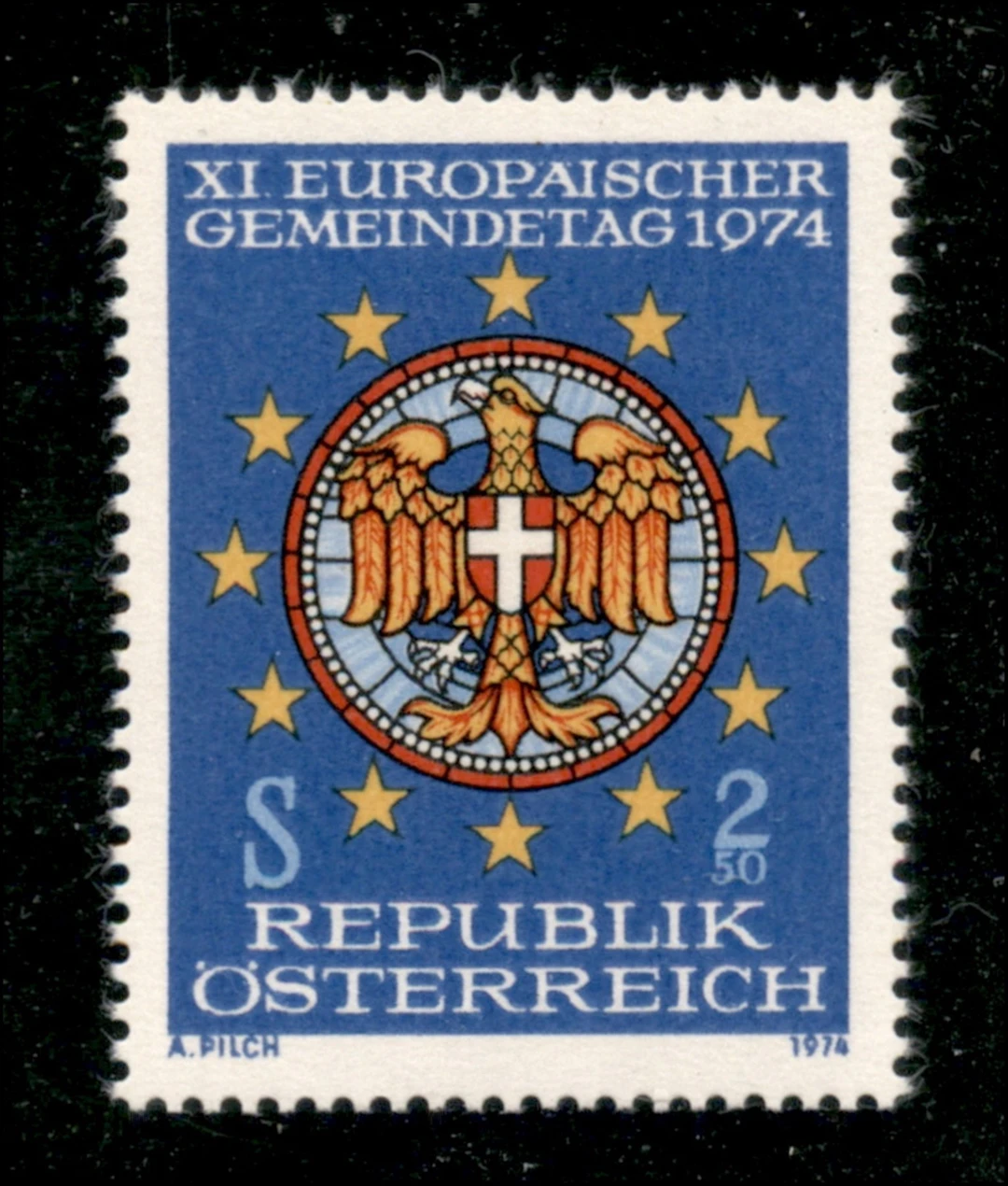 Europa e Oltremare - Austria - 1974 - Non Emesso 2,50 scellini 11Â°