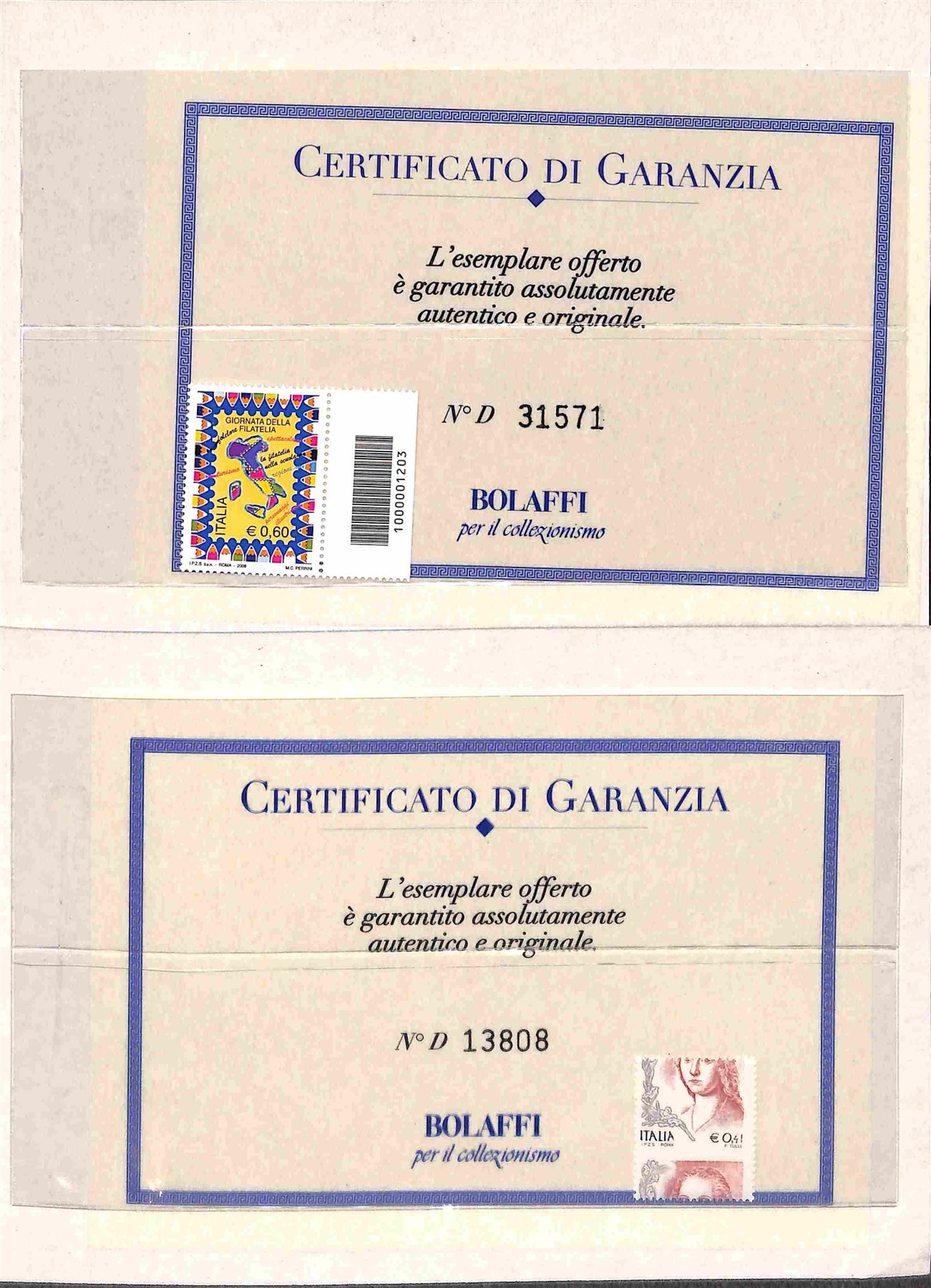 Repubblica - Dopo il 1955 - 2001/2006 Piccolo insieme di 5 varietÃ