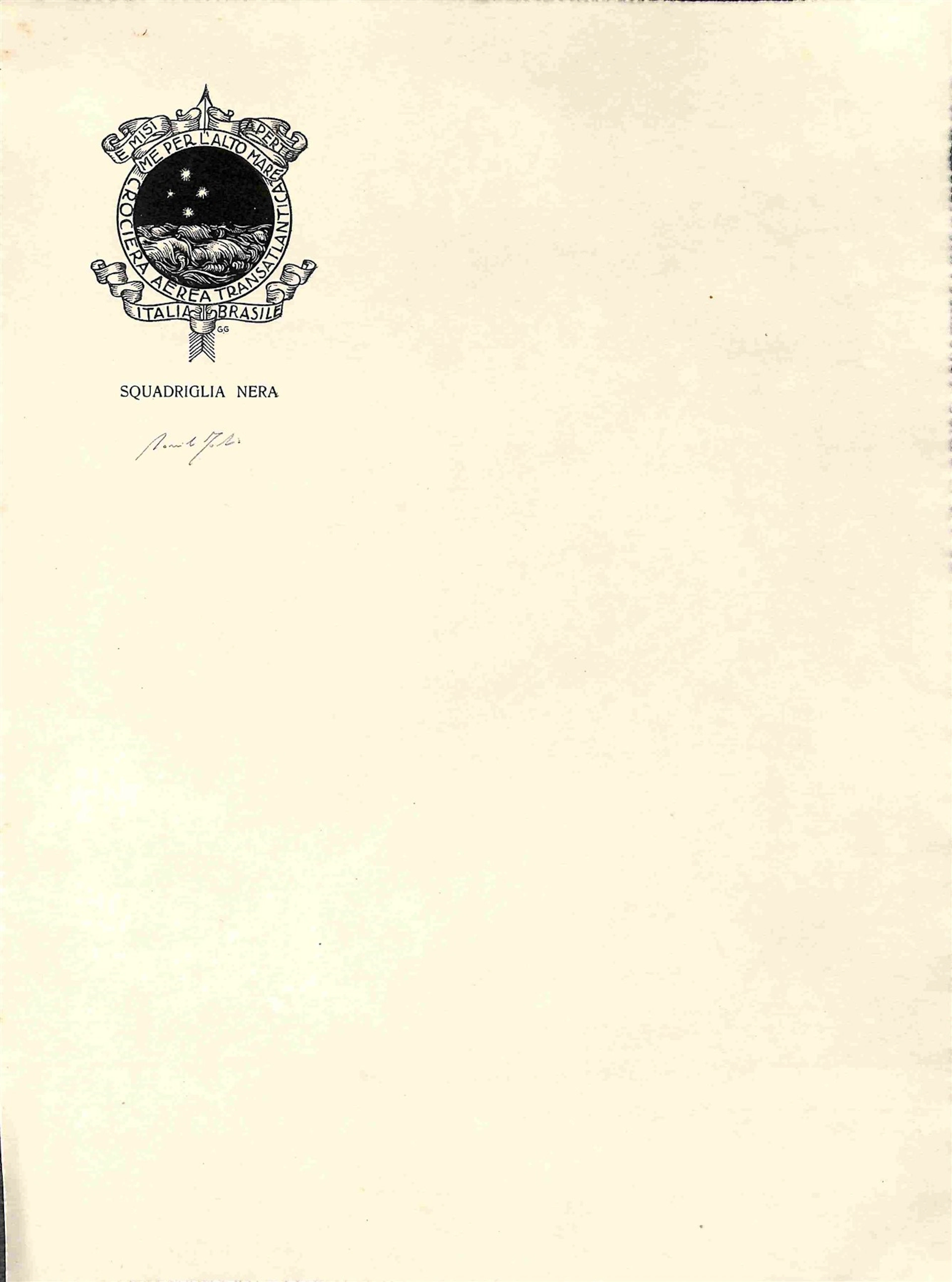 Regno - Posta Aerea - 1930 - Crociera Atlantica Italia Brasile Quattro