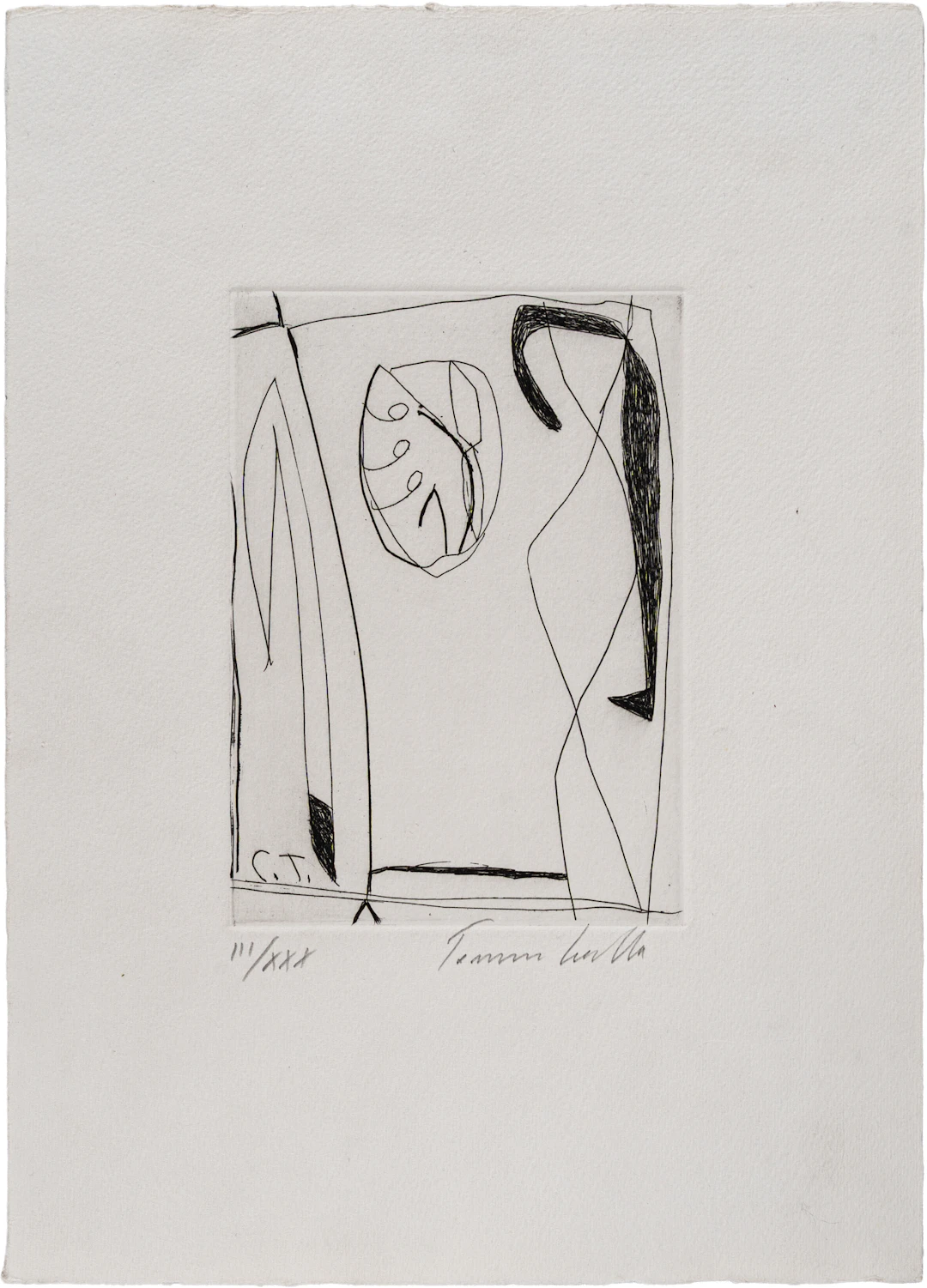 TOMMASO CASCELLA (1951) Senza titolo Acquaforte; es. III/XXX 17 x