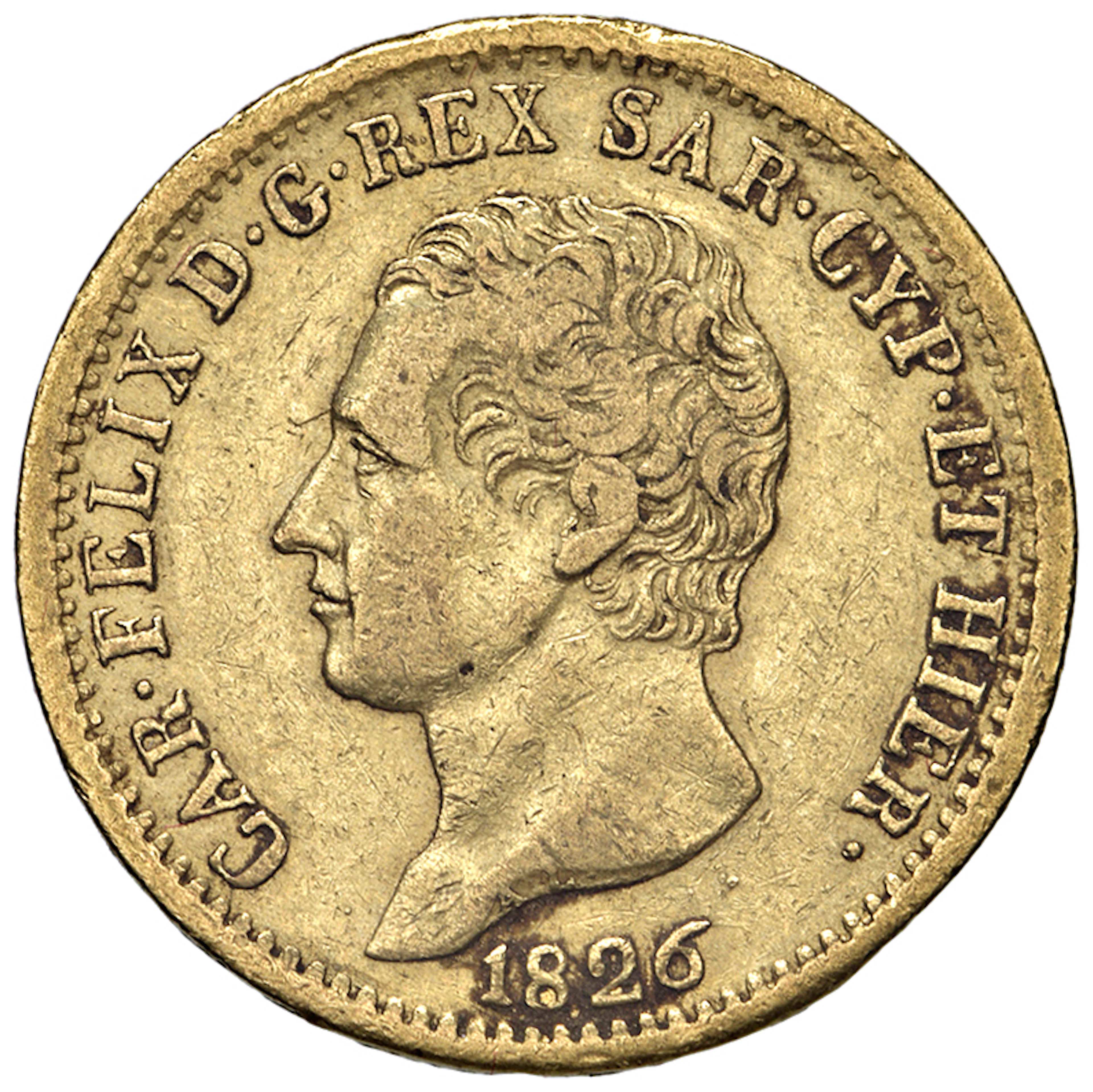 SAVOIA - Regno di Sardegna - Carlo Felice, 1821 - 1831 20 Lire Stemma