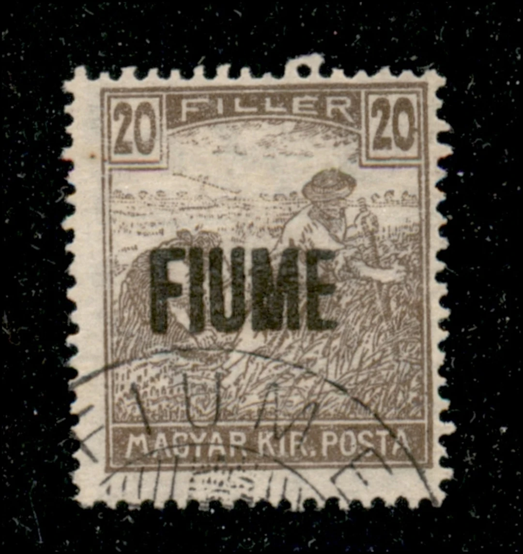 Occupazioni I guerra mondiale - Fiume - 1918 Esemplare usato del 20