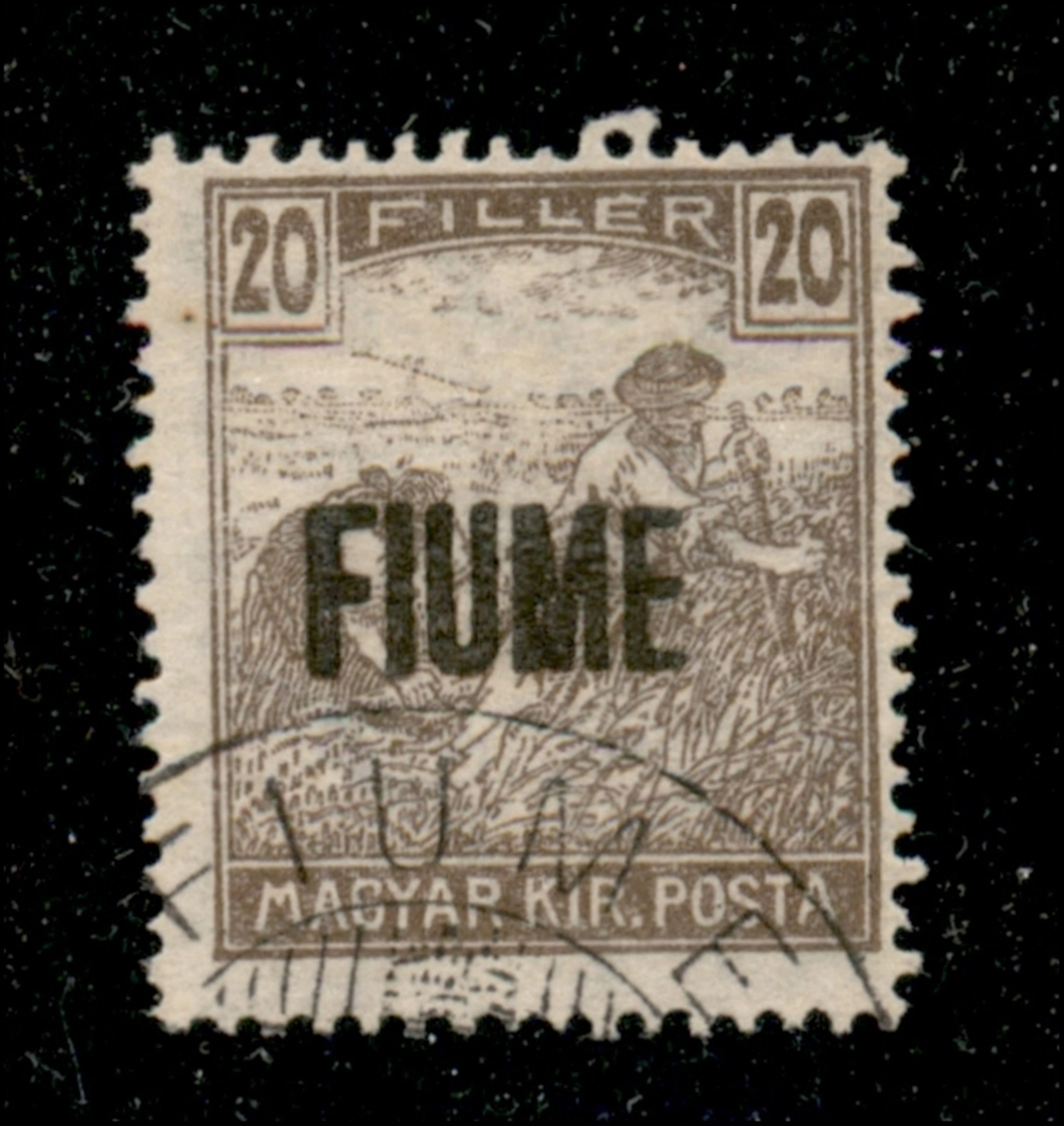 Occupazioni I guerra mondiale - Fiume - 1918 Esemplare usato del 20