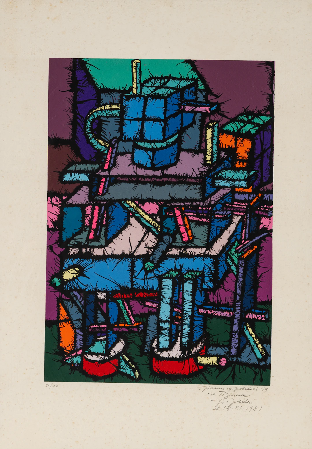 GIANNI POLIDORI (1923 - 1992) Senza titolo 1979 Serigrafia; es. VI/XX