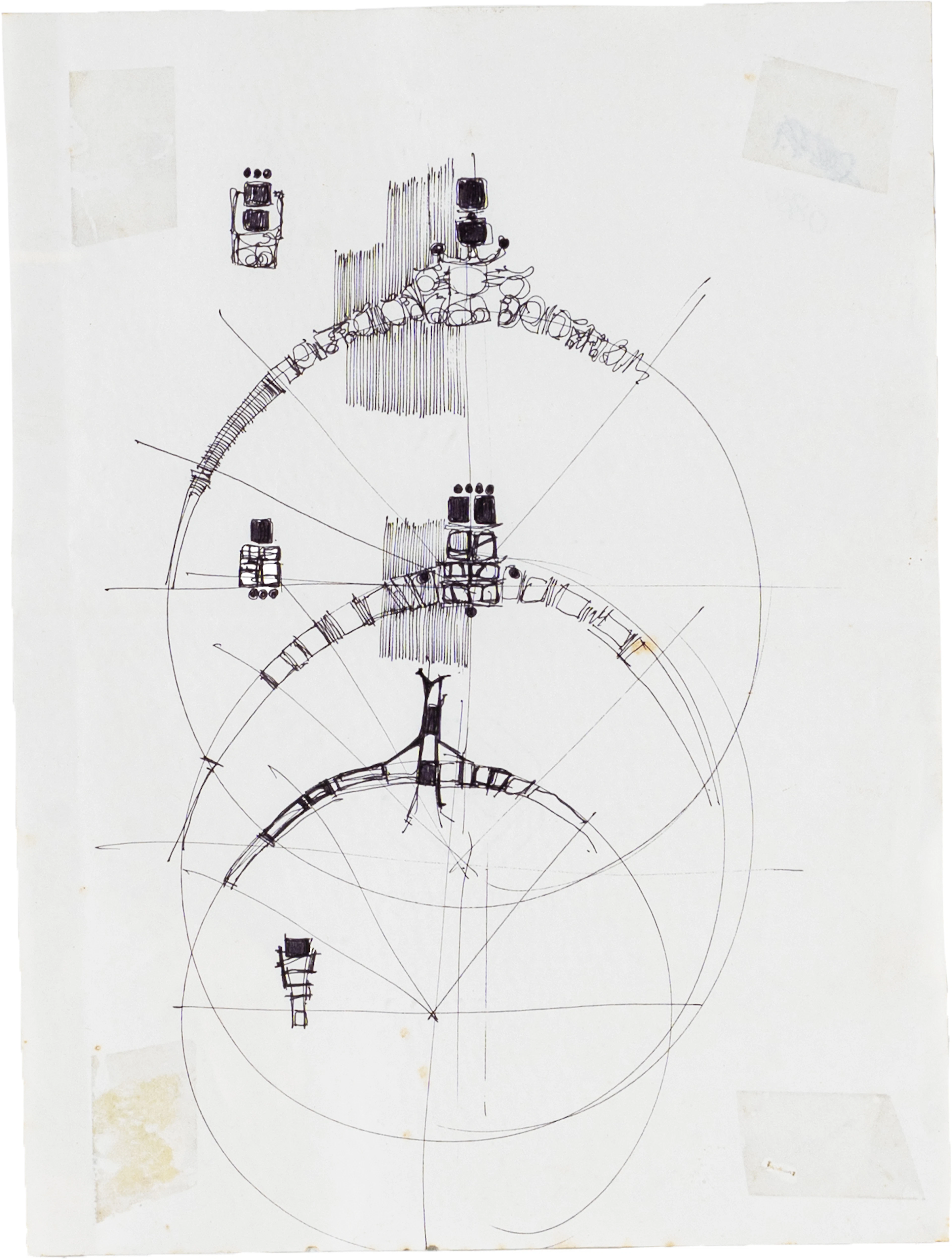 SILVANO ZANCHI Senza titolo China su carta 29,5 x 22 cm PROVENIENZA: