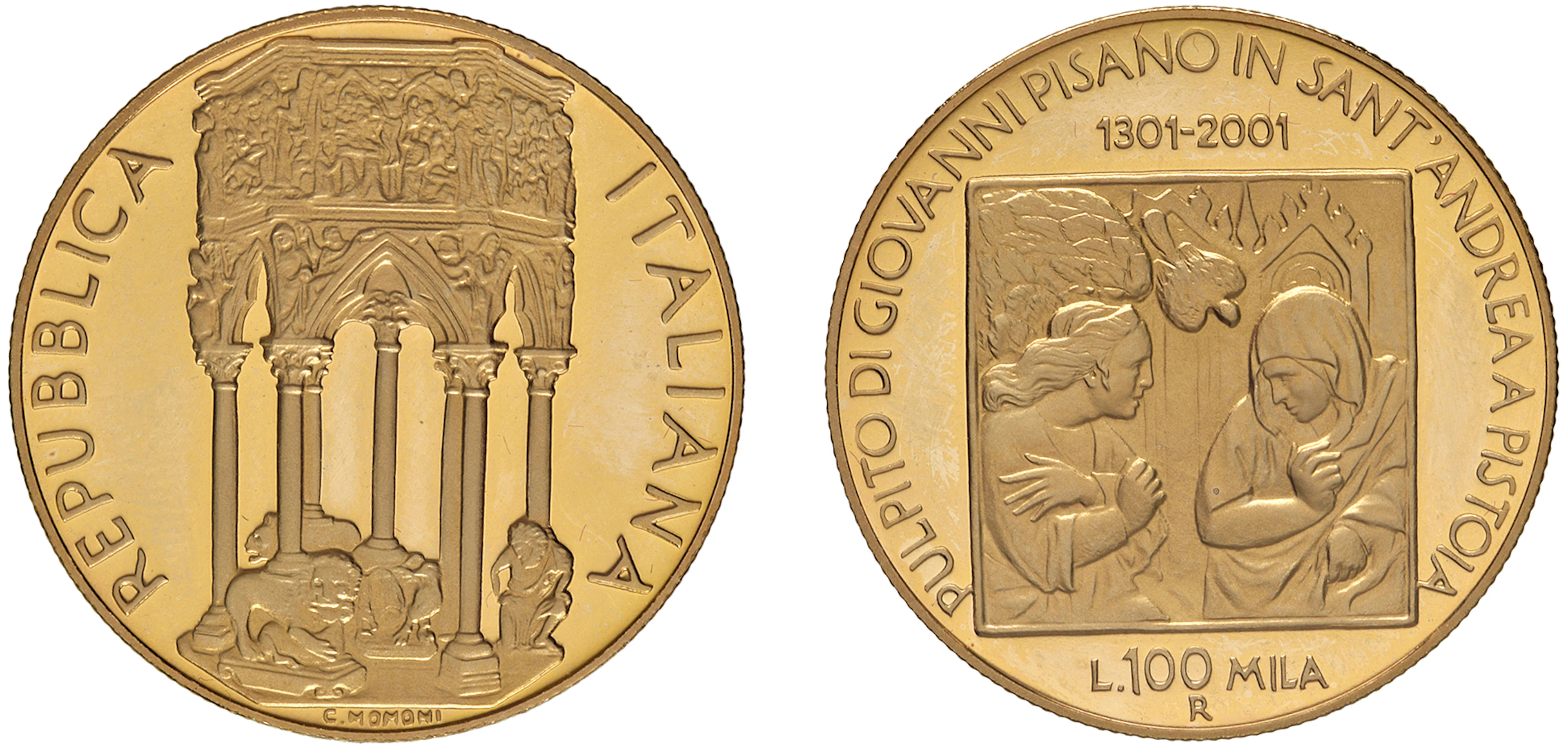 REPUBBLICA ITALIANA 50000+100000 Lire, Sant'Andrea in Pistoia e Reggia