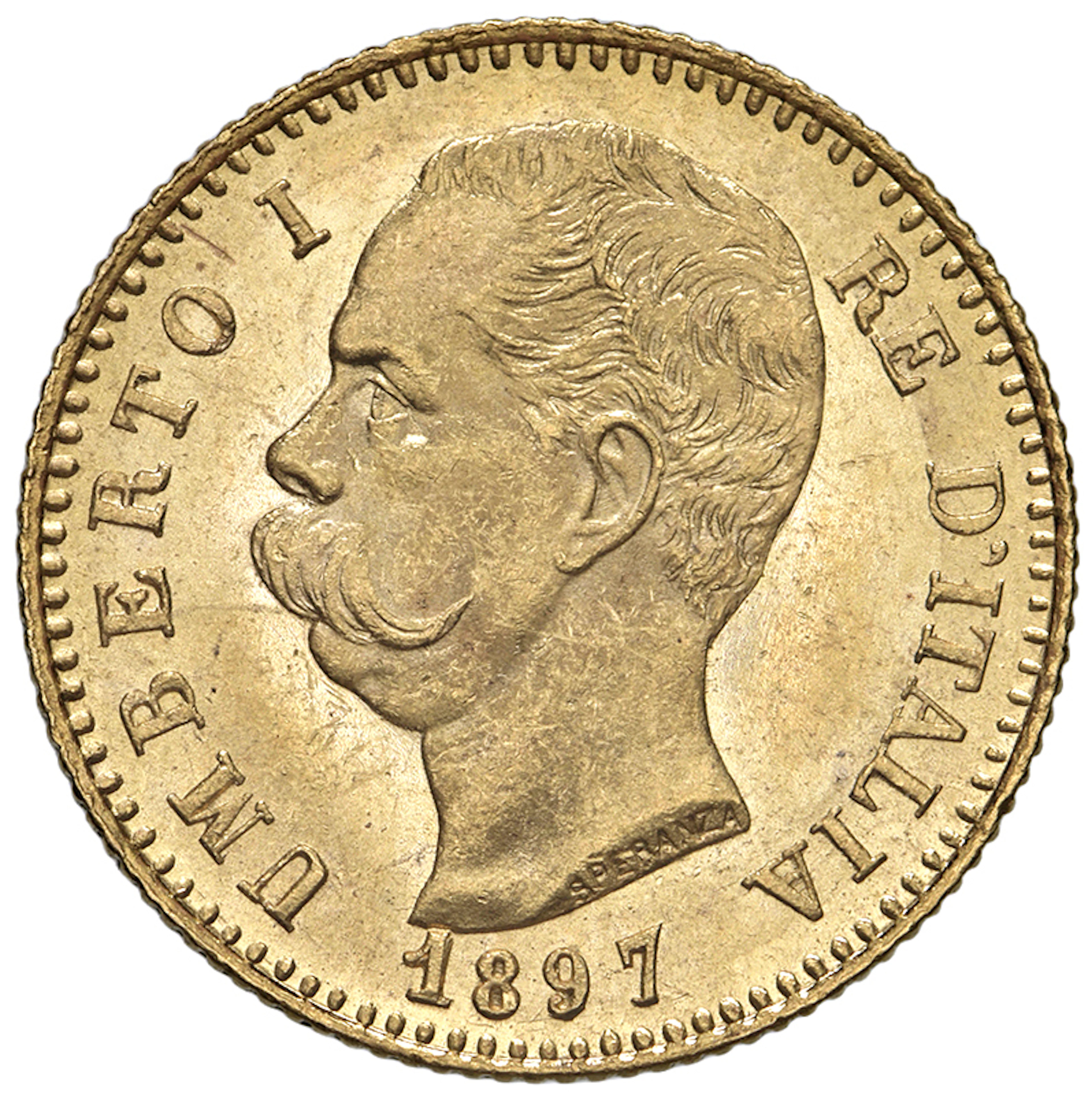 SAVOIA - Regno d'Italia - Umberto I, 1878 - 1900 20 Lire Stemma -