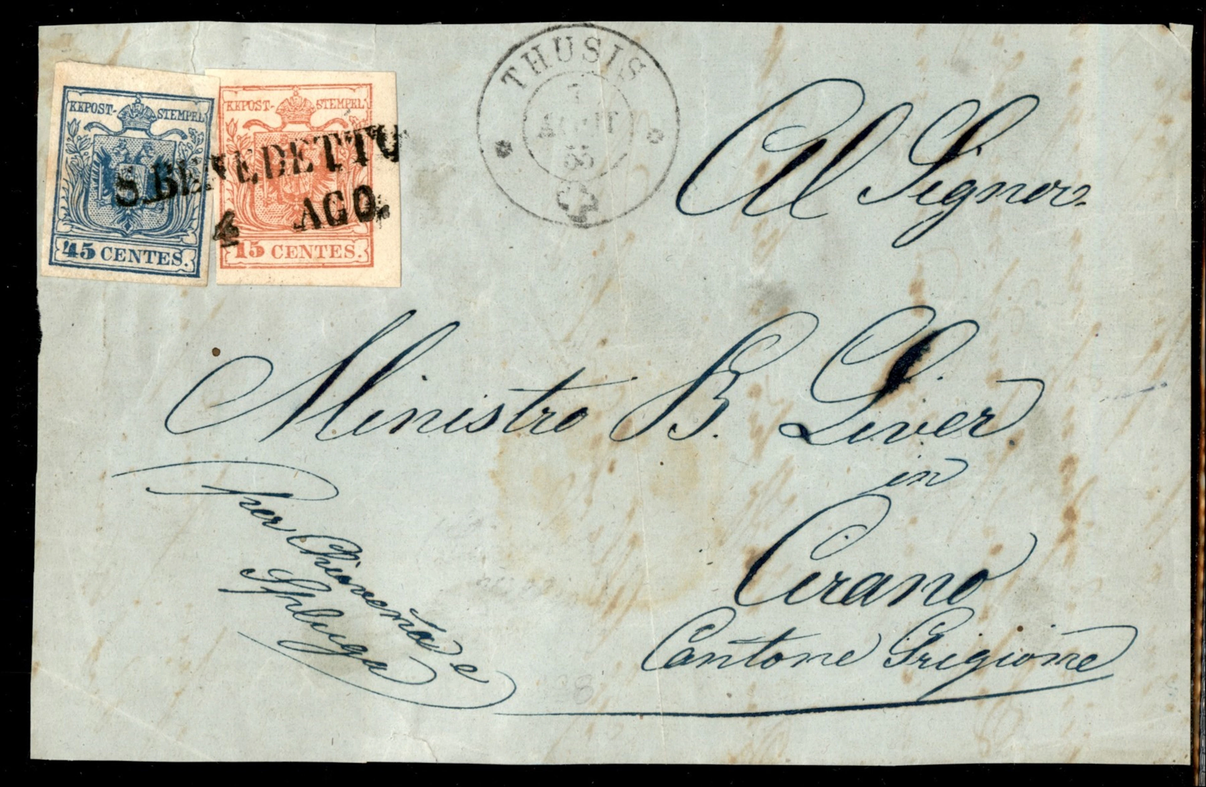Antichi Stati Italiani - Lombardo Veneto S. Benedetto (SD) annullatore