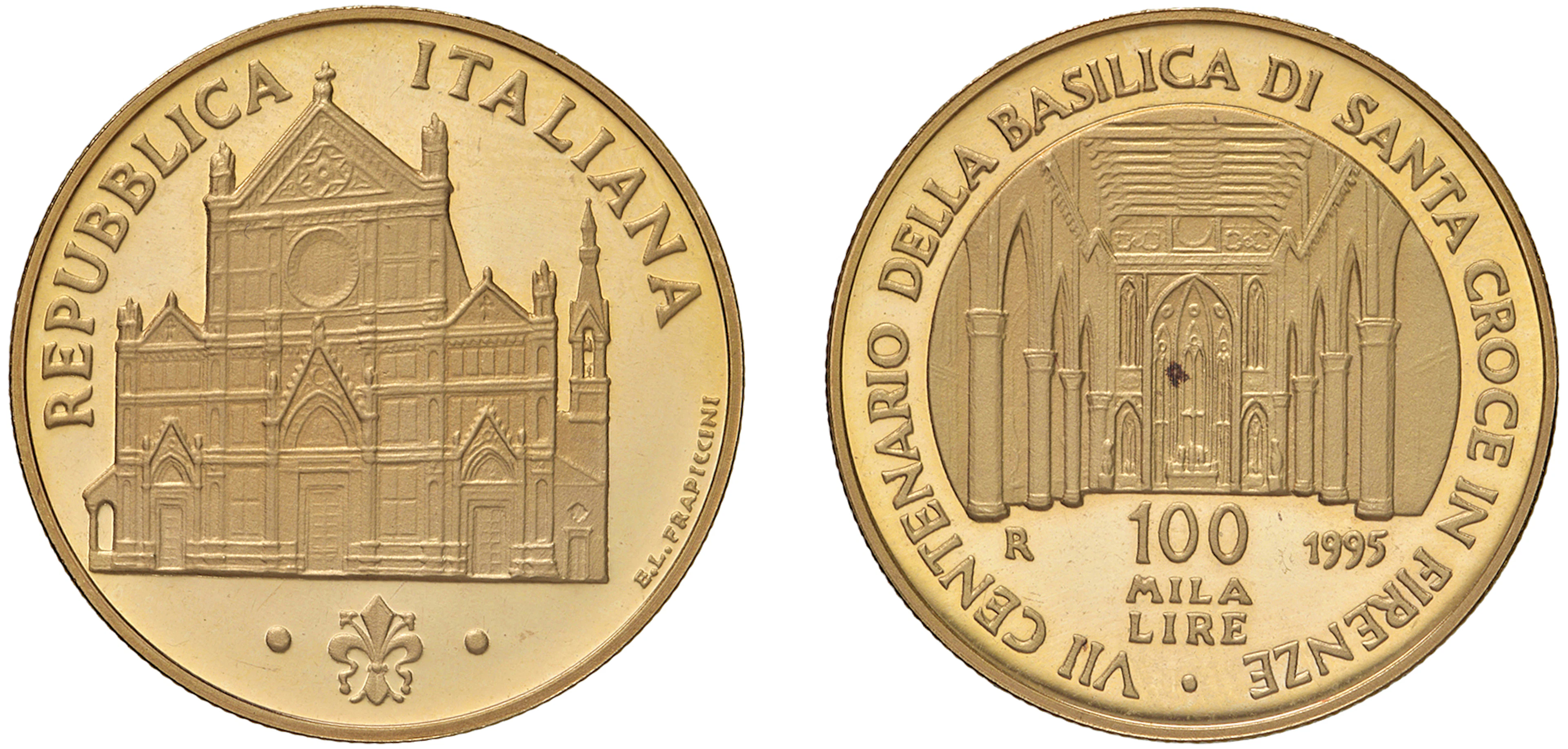 REPUBBLICA ITALIANA 50000+100000 Lire, Santa Croce in Firenze e Sant'Antonio