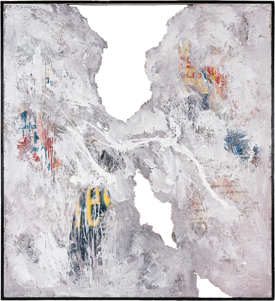PILLINO (GIUSEPPE DONATI) (1948) Senza titolo Tecnica mista su manifesti