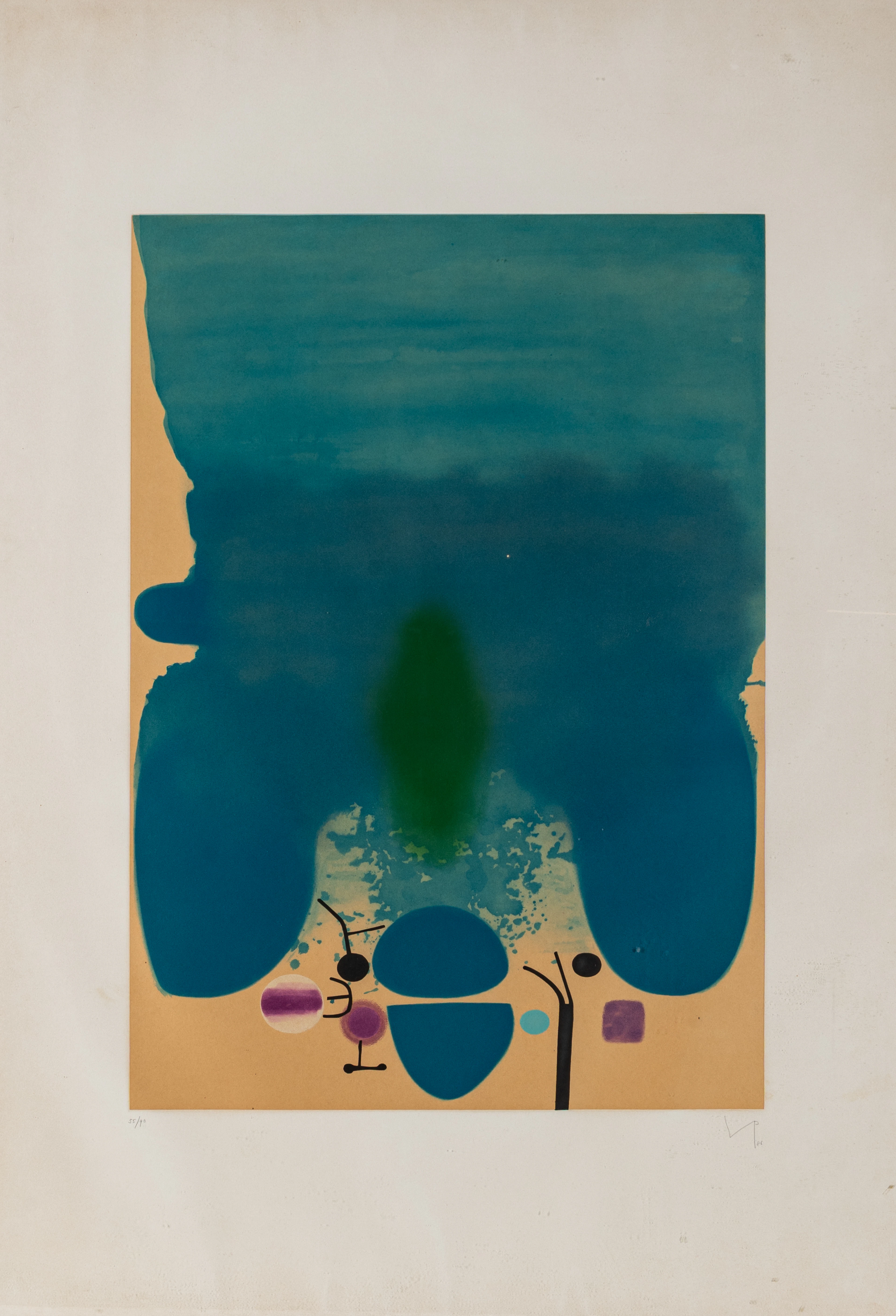 VICTOR PASMORE (1908 - 1998) Anxious moment 1986 acquaforte e acquatinta;