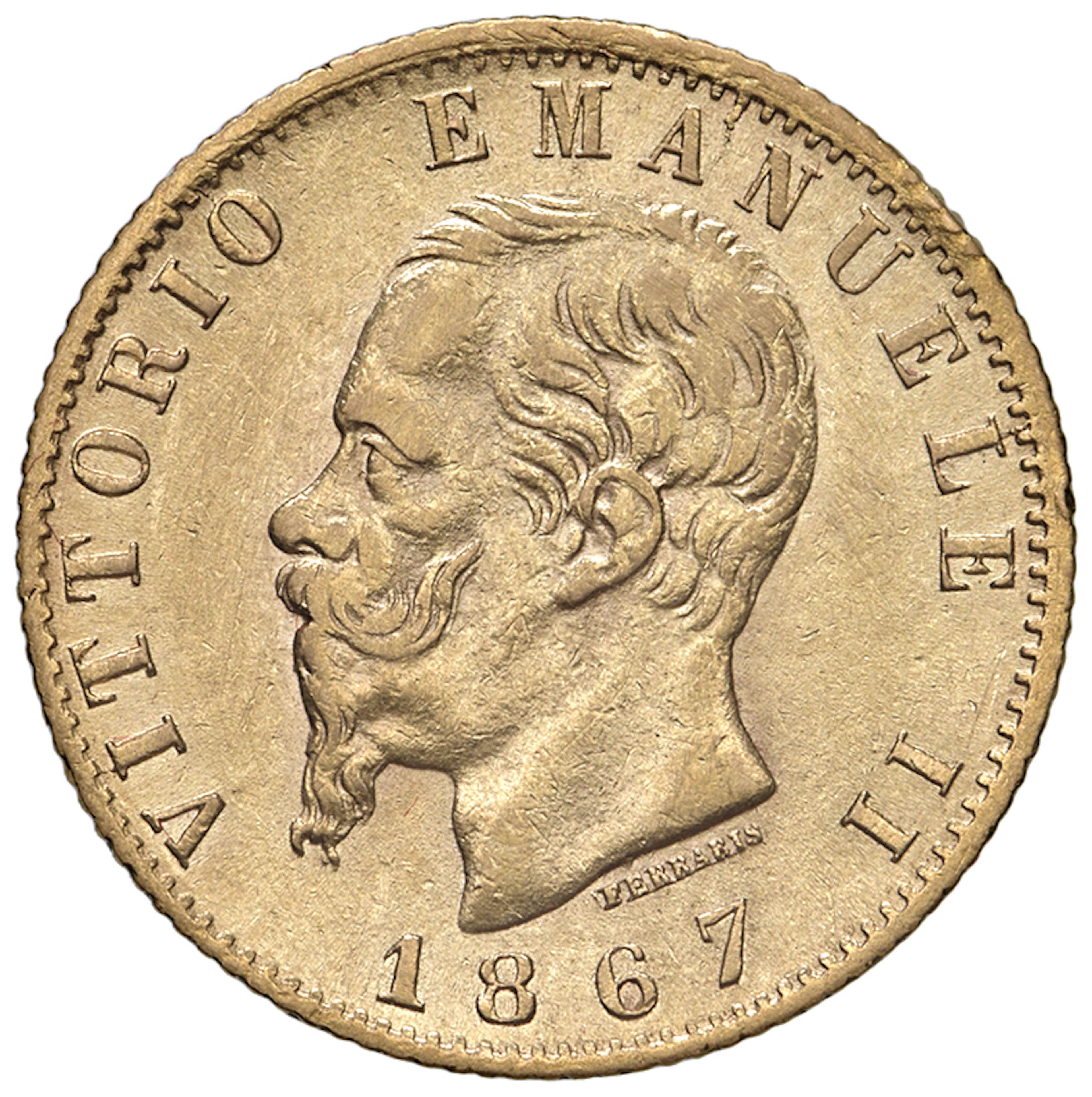 SAVOIA - Regno d'Italia - Vittorio Emanuele II, 1861 - 1878 20 Lire