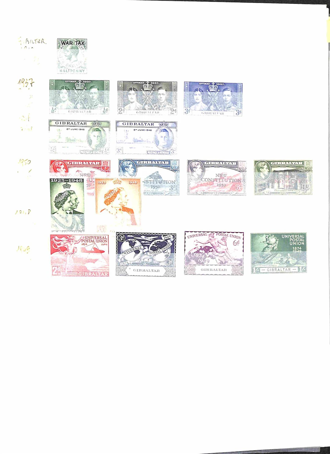 Lotti e Collezioni - Europa e Oltremare - GIBILTERRA - 1918/2004 Collezione