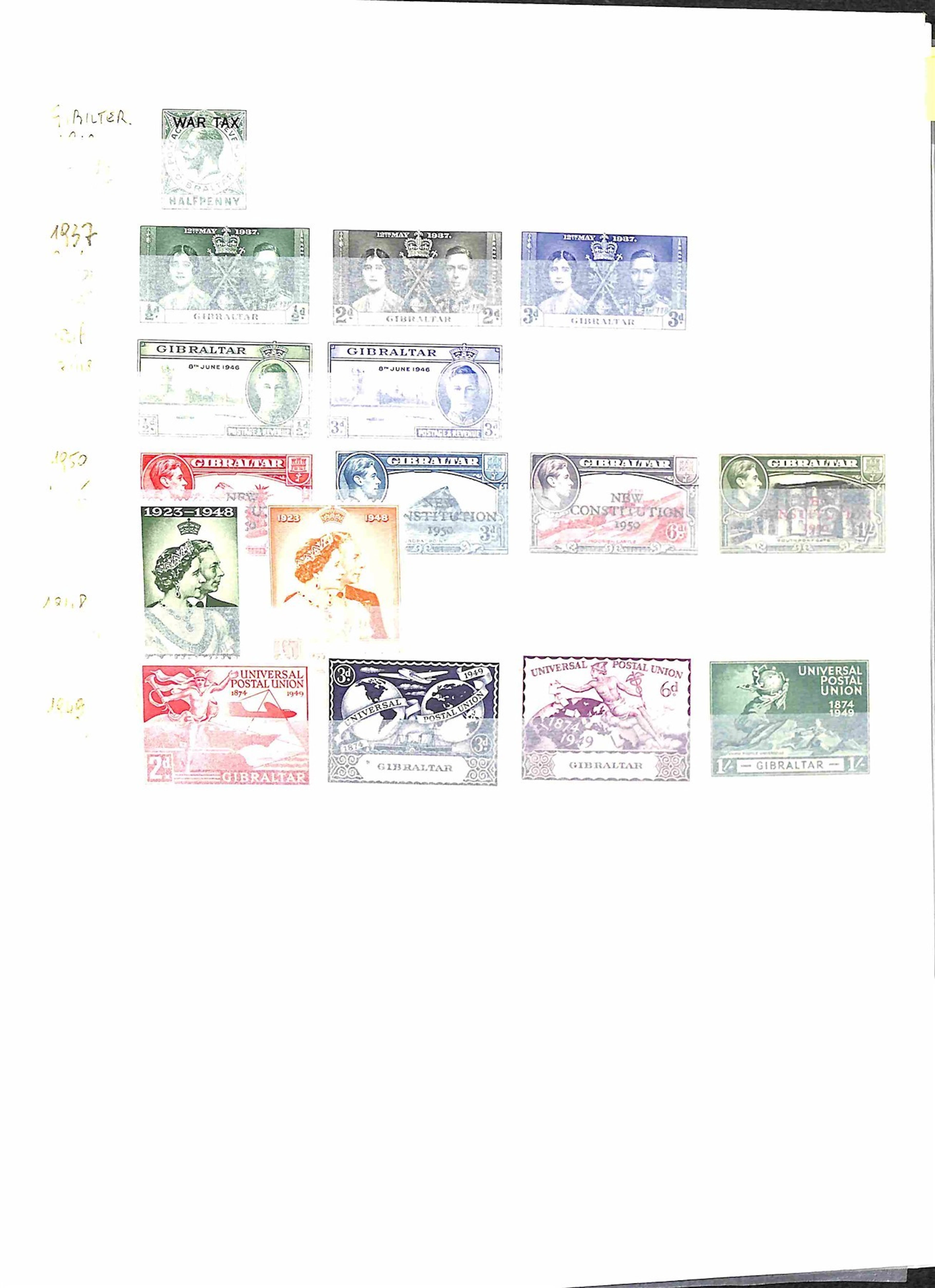 Lotti e Collezioni - Europa e Oltremare - GIBILTERRA - 1918/2004 Collezione