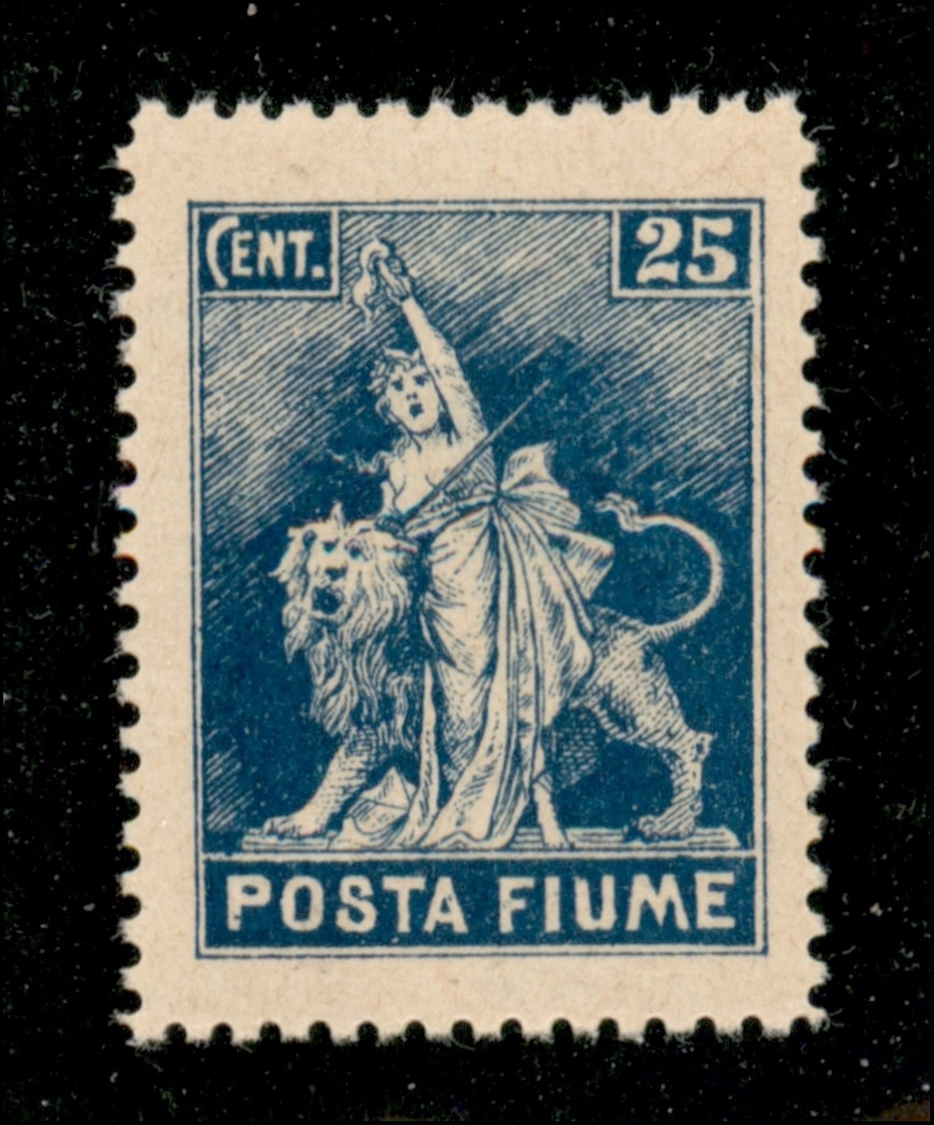 Occupazioni I guerra mondiale - Fiume - 1919 Esemplare del 25 cent