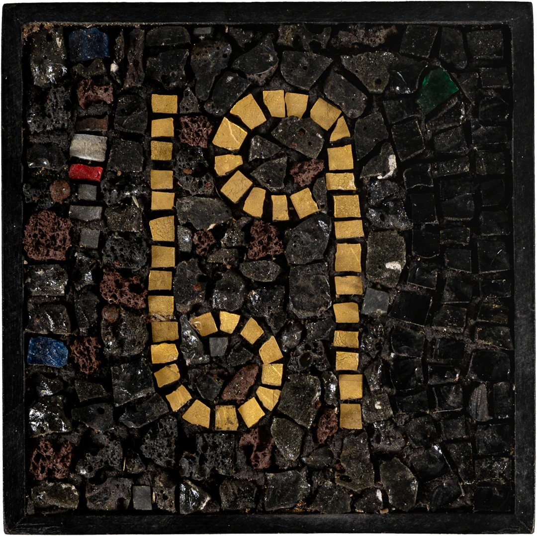STEFANO MAZZOTTI (1951) Cancro 1993 Vetro dorato, scorie di fonderia