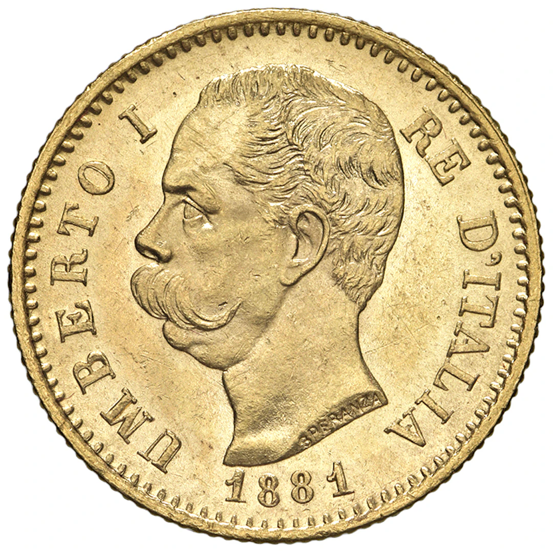 SAVOIA - Regno d'Italia - Umberto I, 1878 - 1900 20 Lire Stemma -