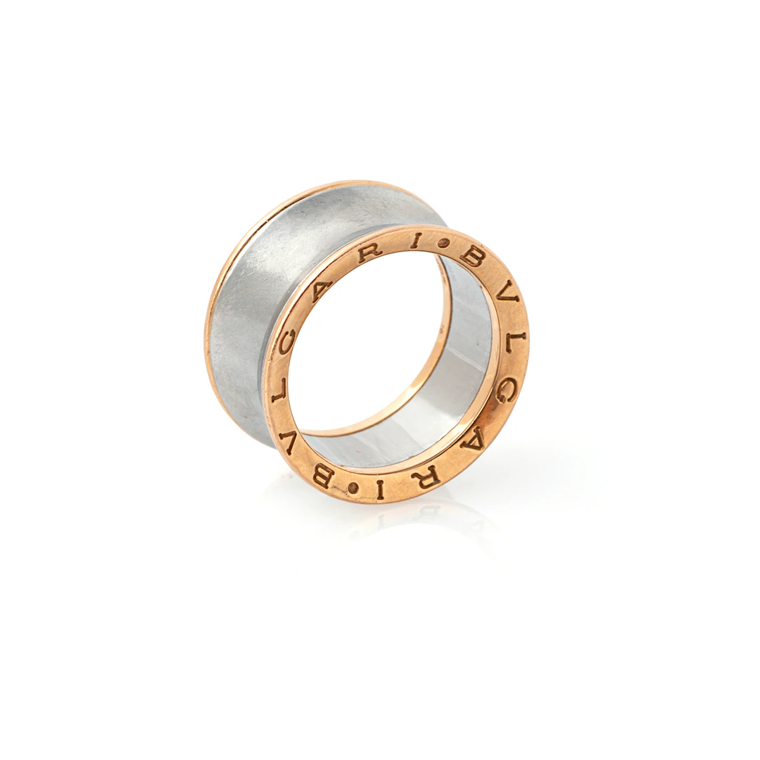 BULGARI, anello a fascia collezione B.Zero1 Anish Kapoor. Oro rosa
