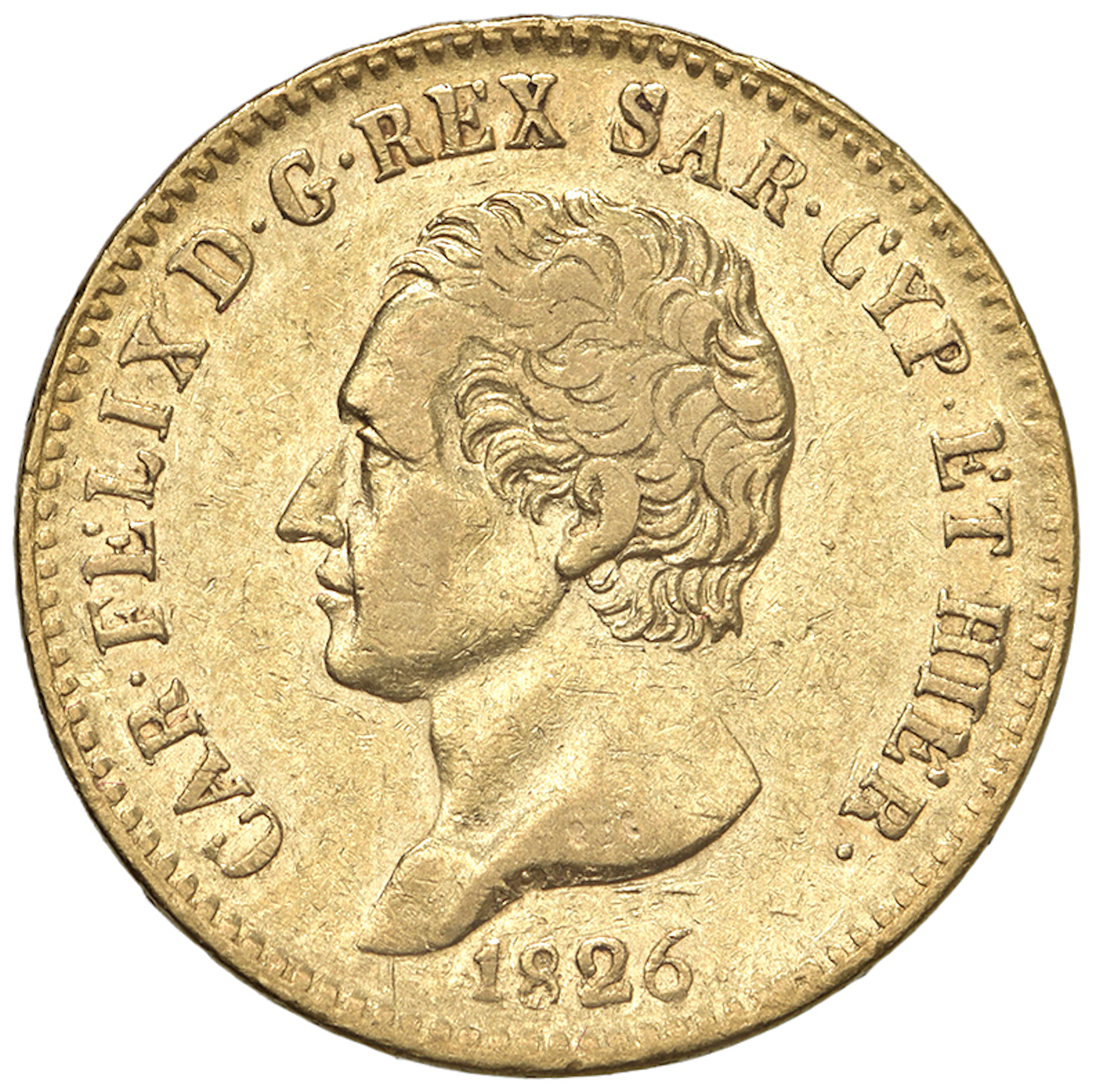 SAVOIA - Regno di Sardegna - Carlo Felice (1821-1831) 20 Lire 1826