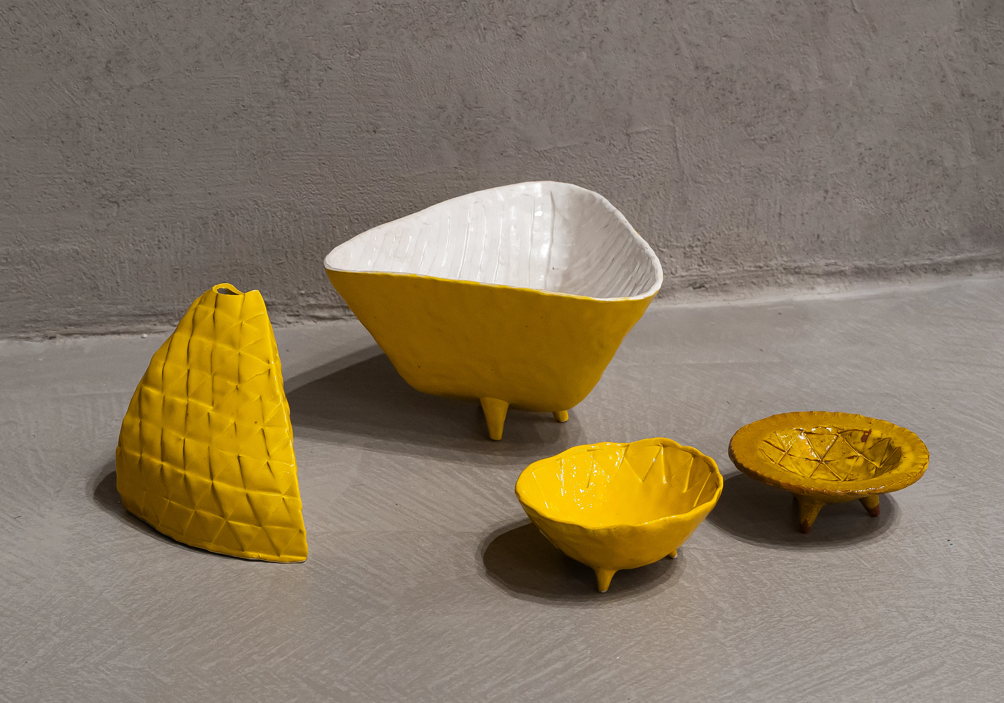 KAZUMASA MIZOKAMI (1958) Quattro ceramiche Senza titolo 1992 Ceramica