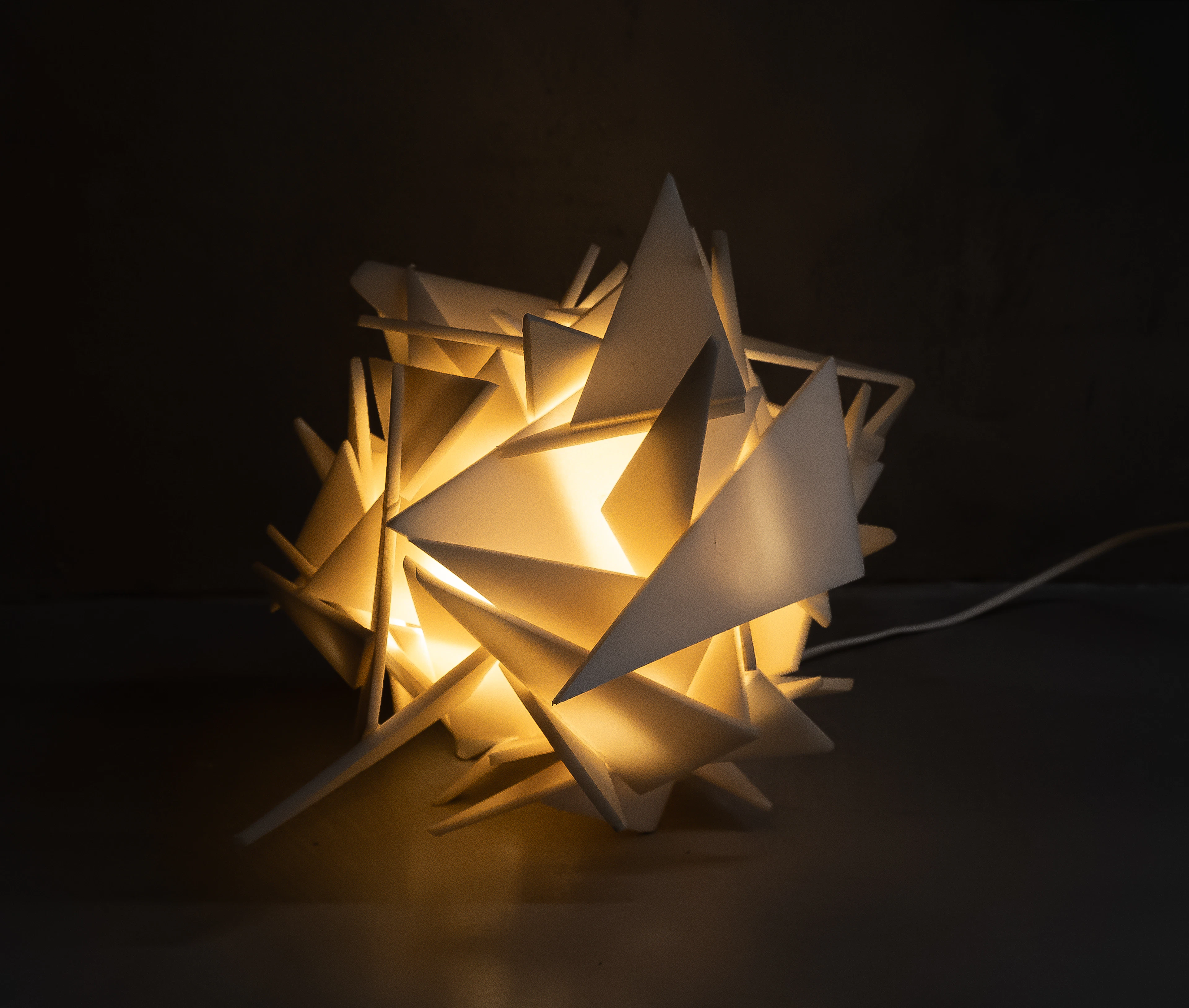 DANIELE STATERA Stella 2009 Lampada in polistirolo 30 x 35 x 35 cm
