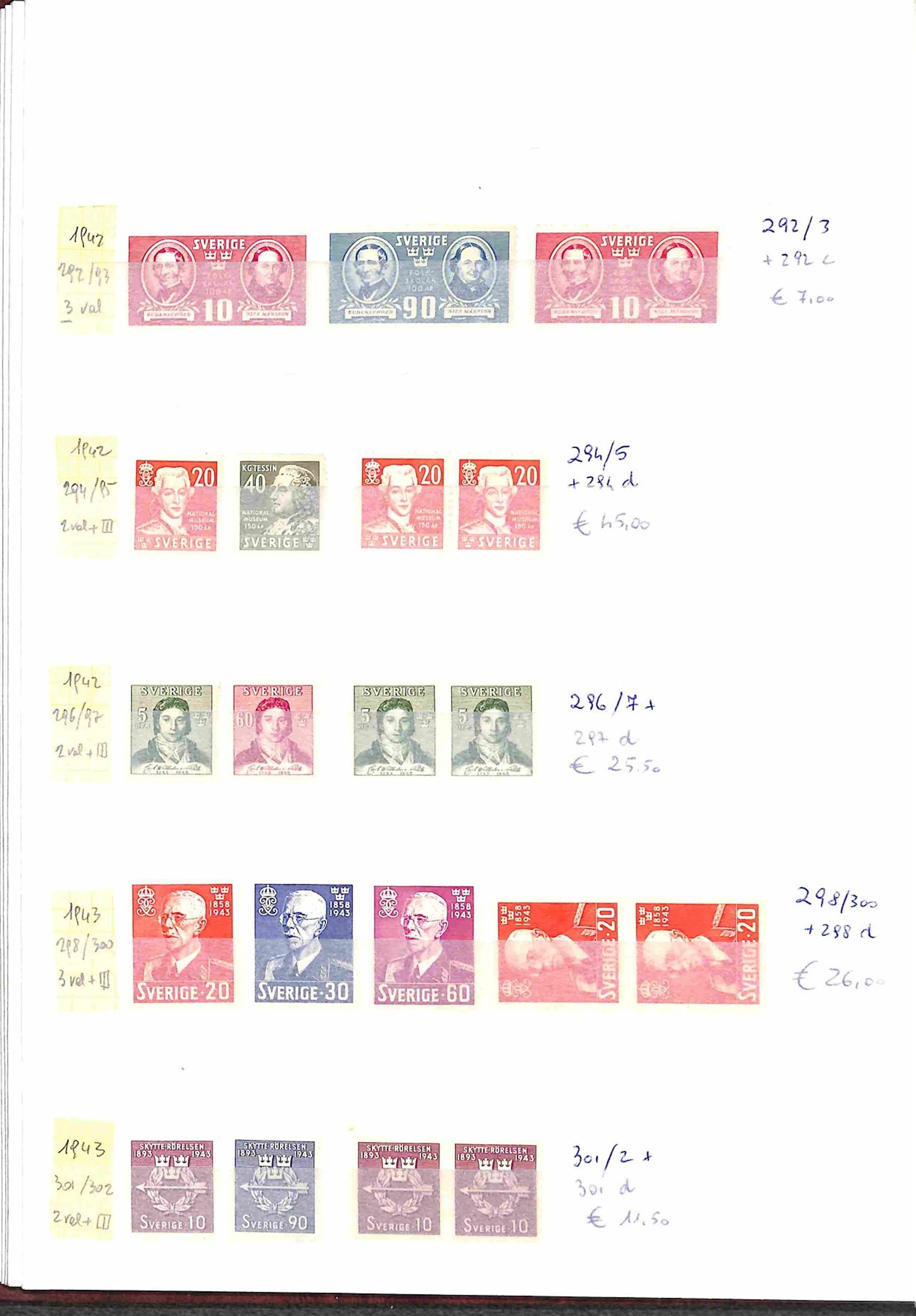Lotti e Collezioni - Europa e Oltremare - SVEZIA - 1935/1994 Collezione