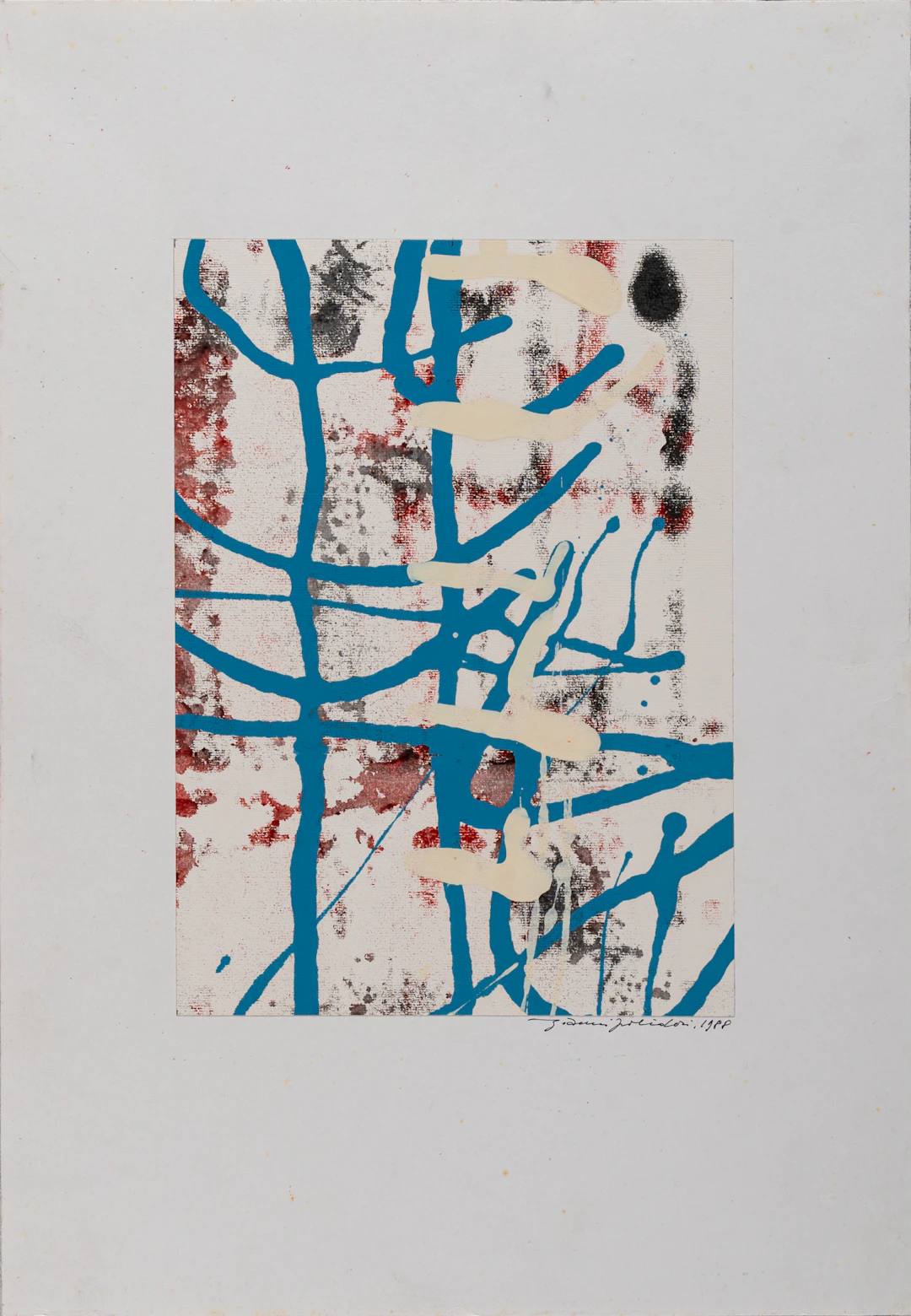 GIANNI POLIDORI (1923 - 1992) Senza titolo 1988 Tecnica mista su carta