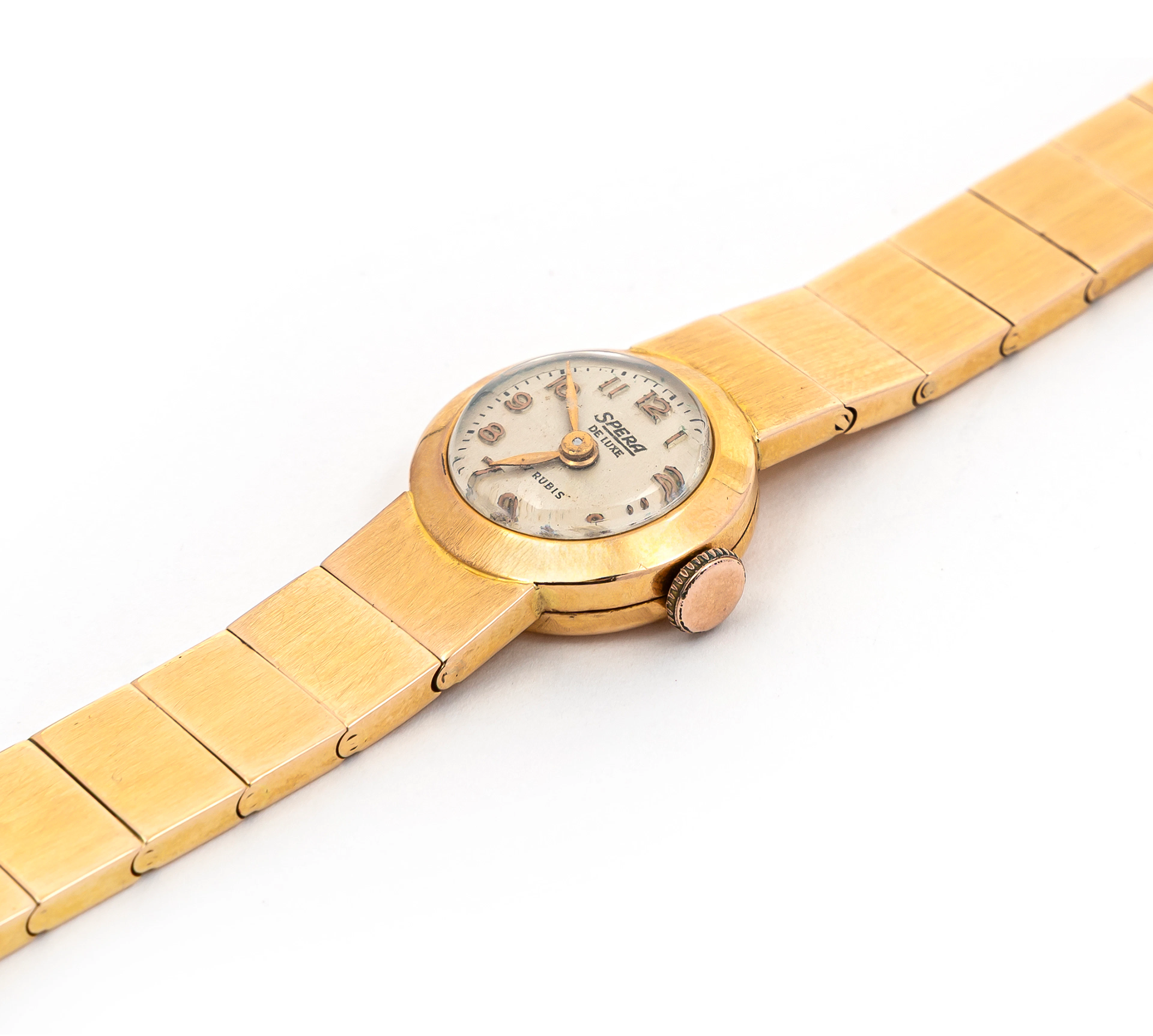 Spera De Luxe, orologio vintage. Oro giallo 18kt. Carica manuale.