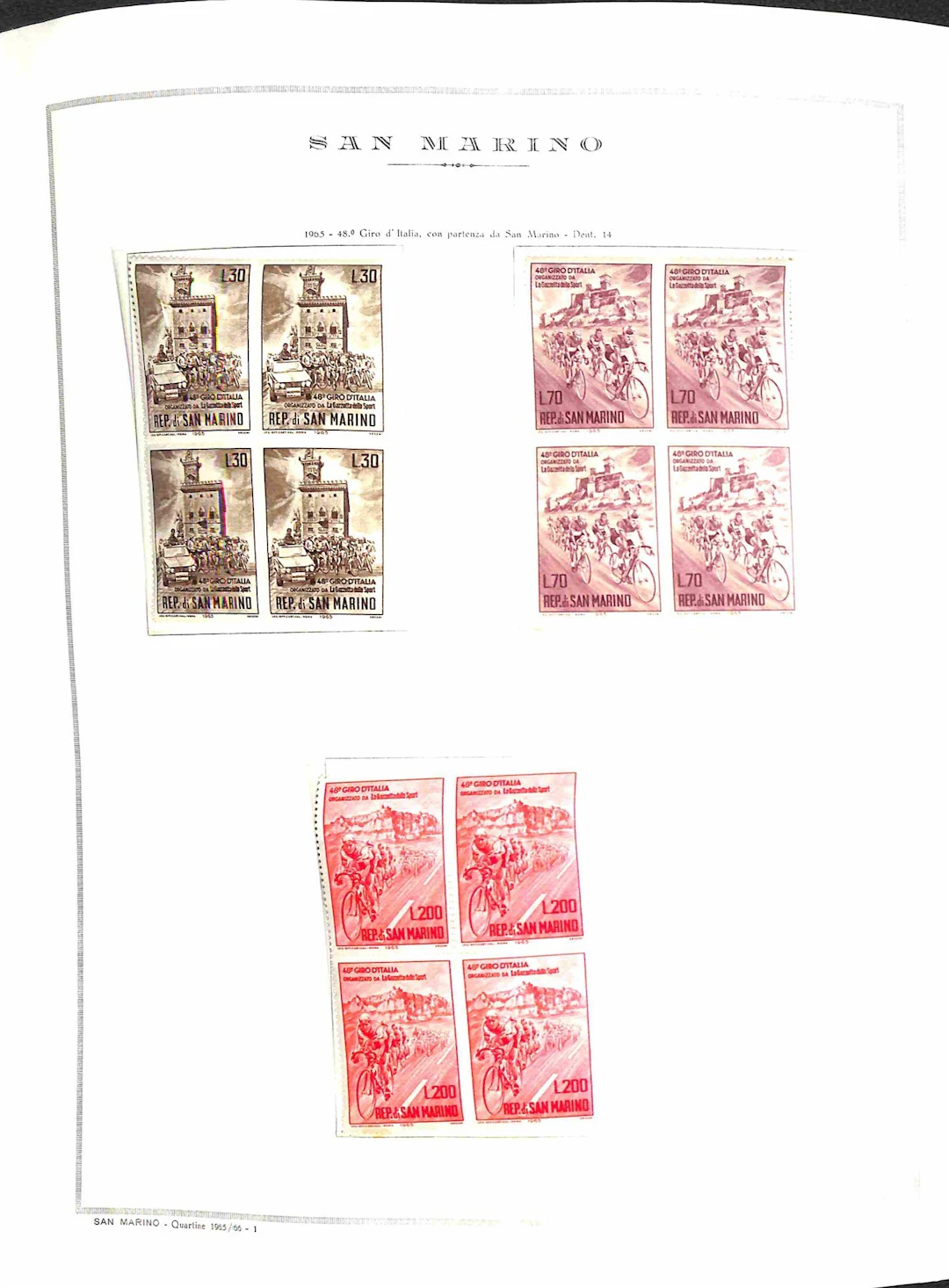 Lotti e Collezioni - Area Italiana - SAN MARINO - 1965/1985 Collezione
