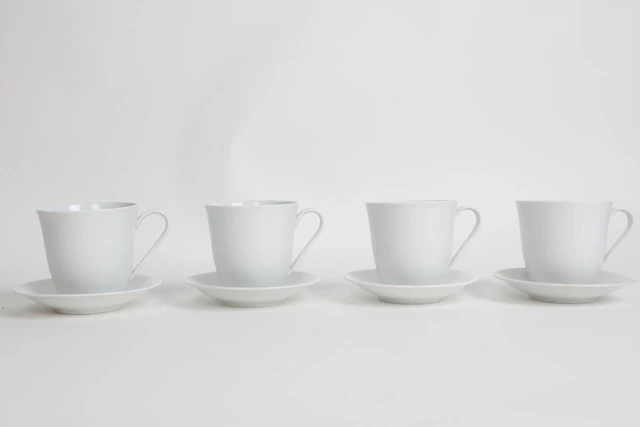 KAFFEKOPPAR MED FAT, 4 st, "Swedish Grace", Rörstrand