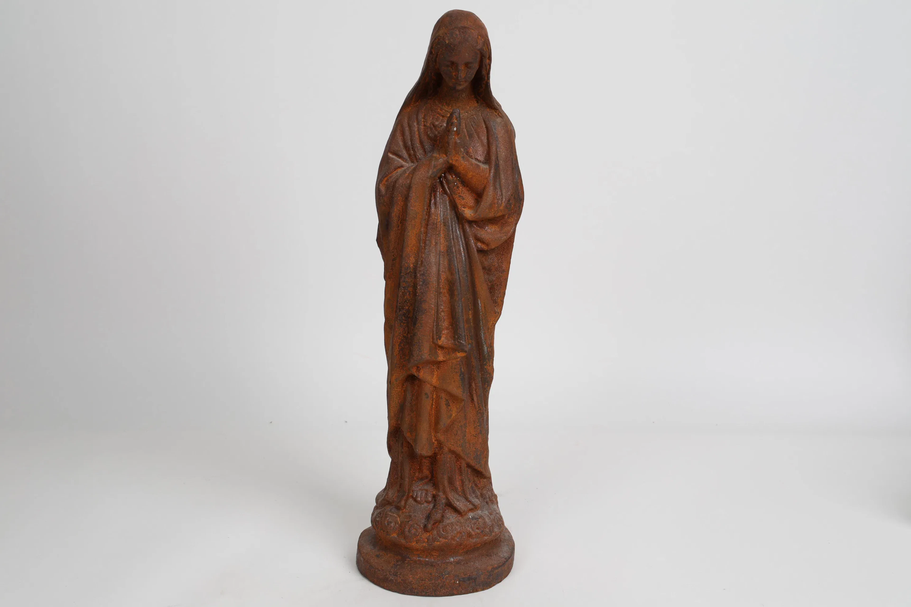 MADONNA, SKULPTUR, gjutjärn,1900-tal.