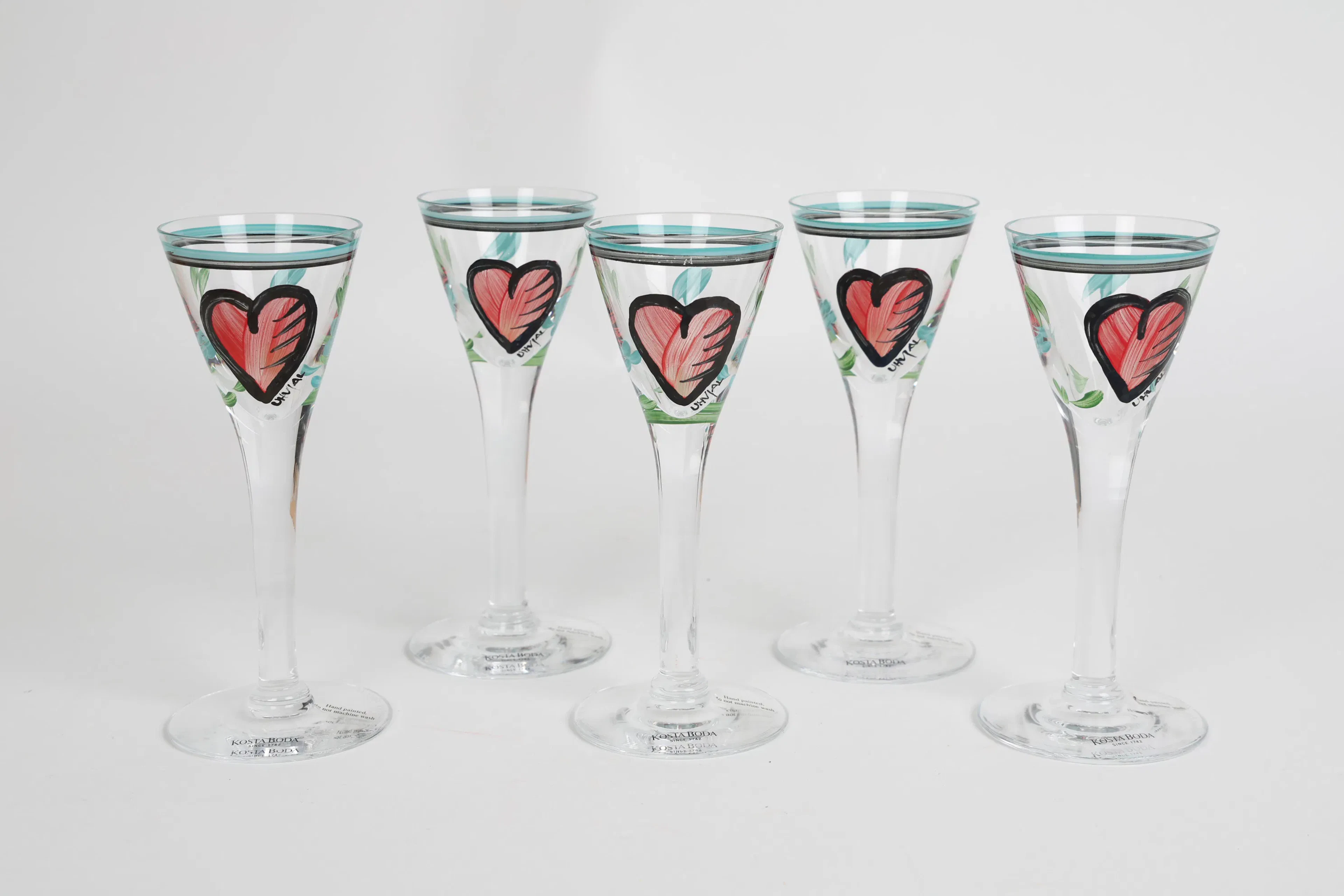 SNAPSGLAS, 5 st, Ulrica Hydman Vallien, Kosta Boda
