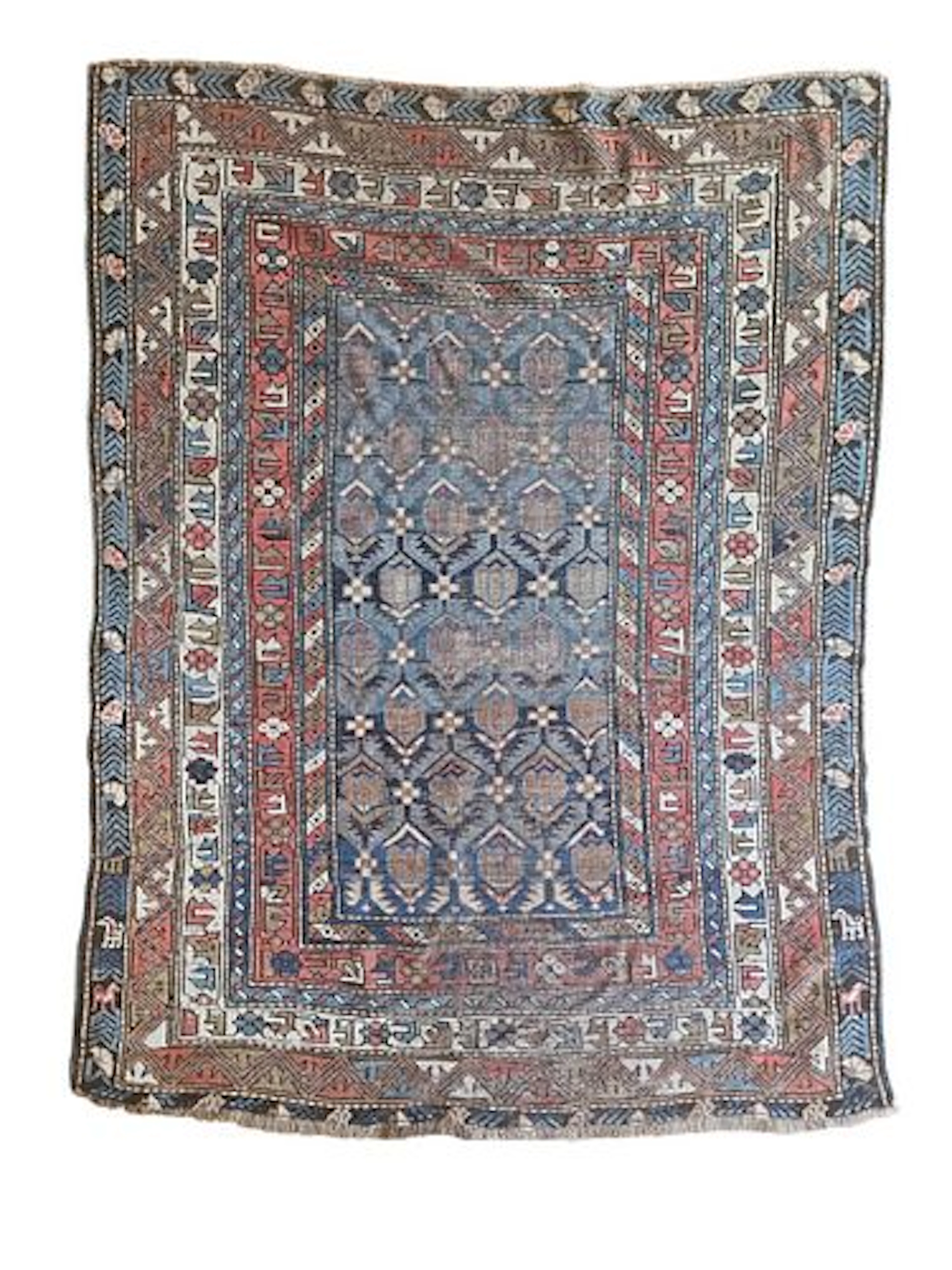 Antique Caucasian Shirvan Rug 3'11" x 5'1"