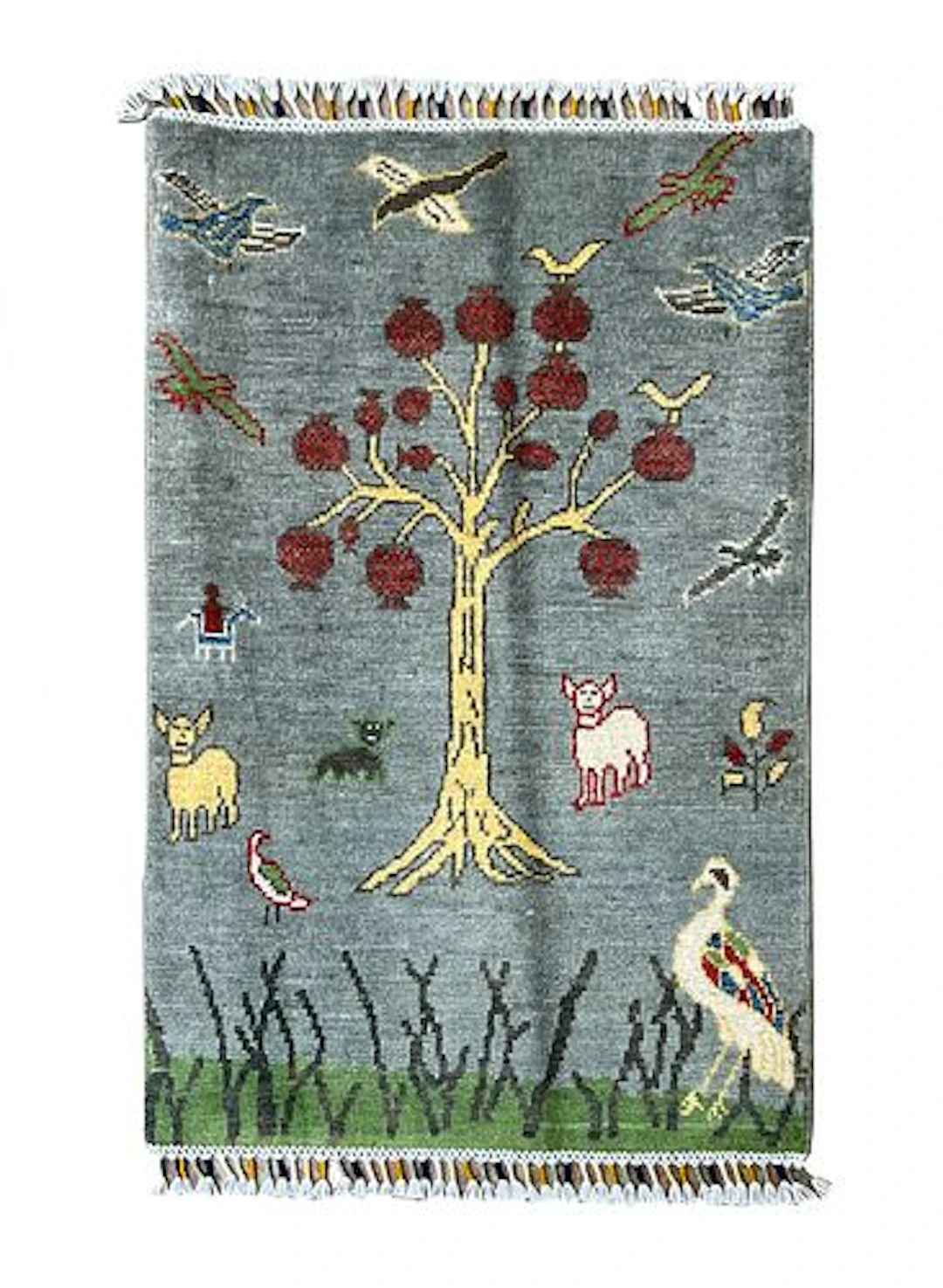 Afghan Nature Pictorial Wool Rug 2' x 3'1"