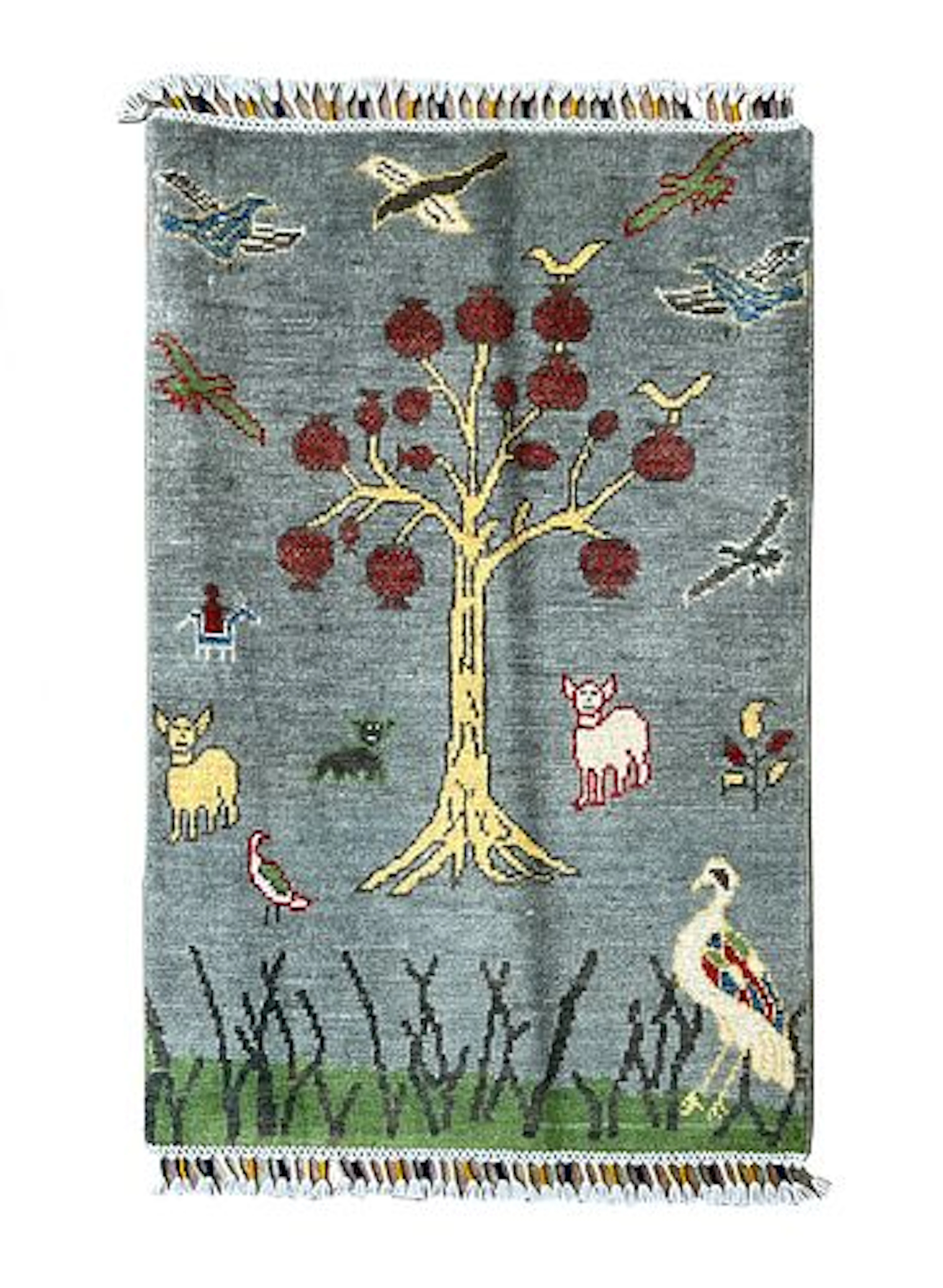 Afghan Nature Pictorial Wool Rug 2' x 3'1"