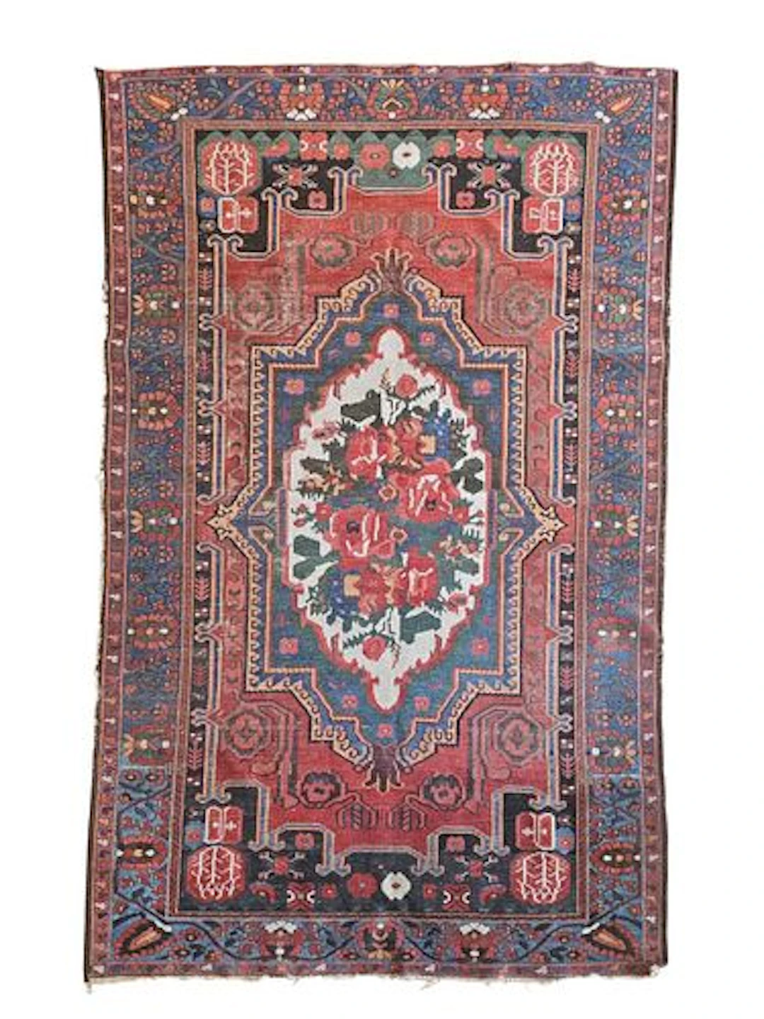 Antique Caucasian Karabagh Rug 4'6" x 7'2"