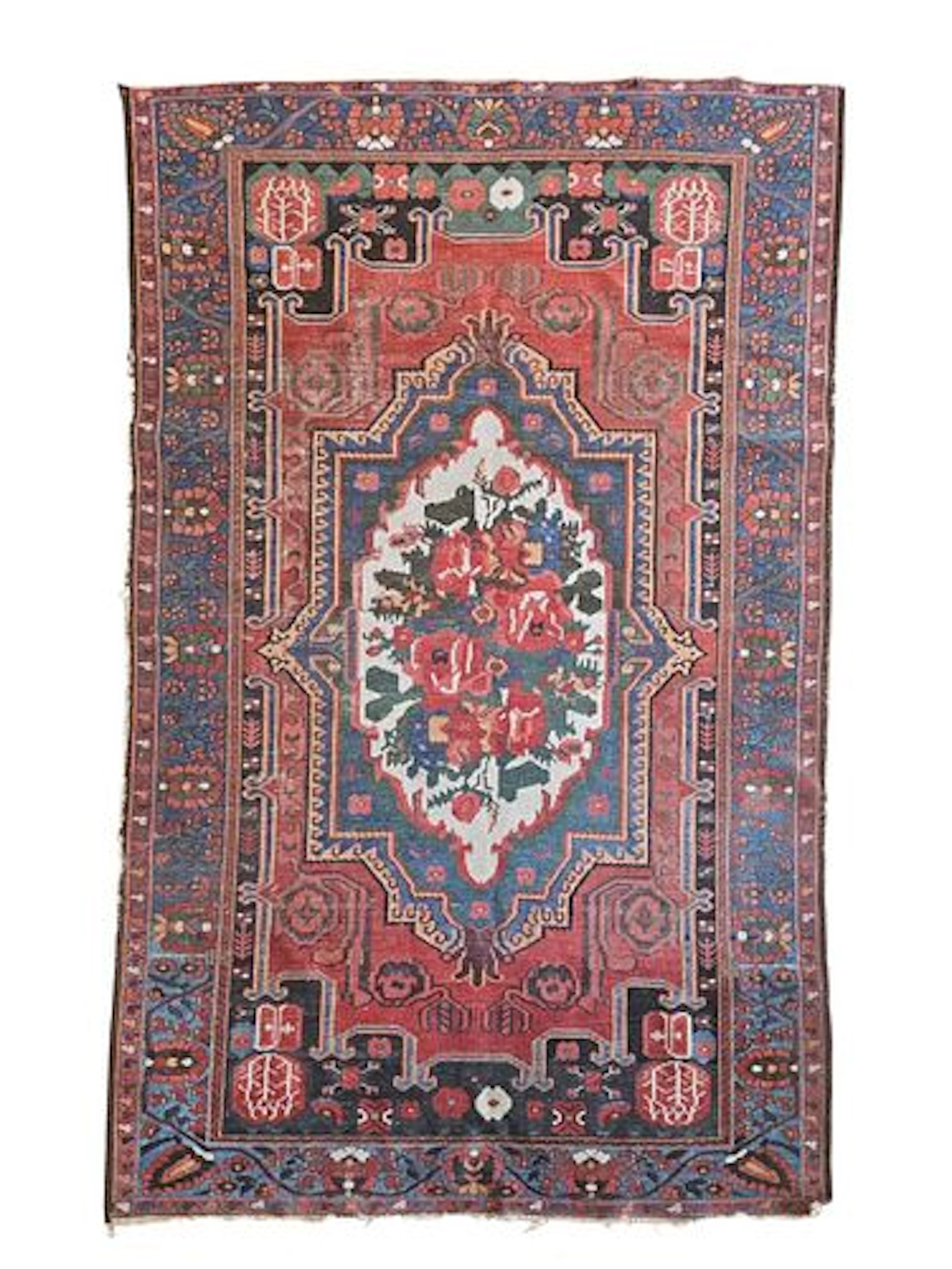 Antique Caucasian Karabagh Rug 4'6" x 7'2"