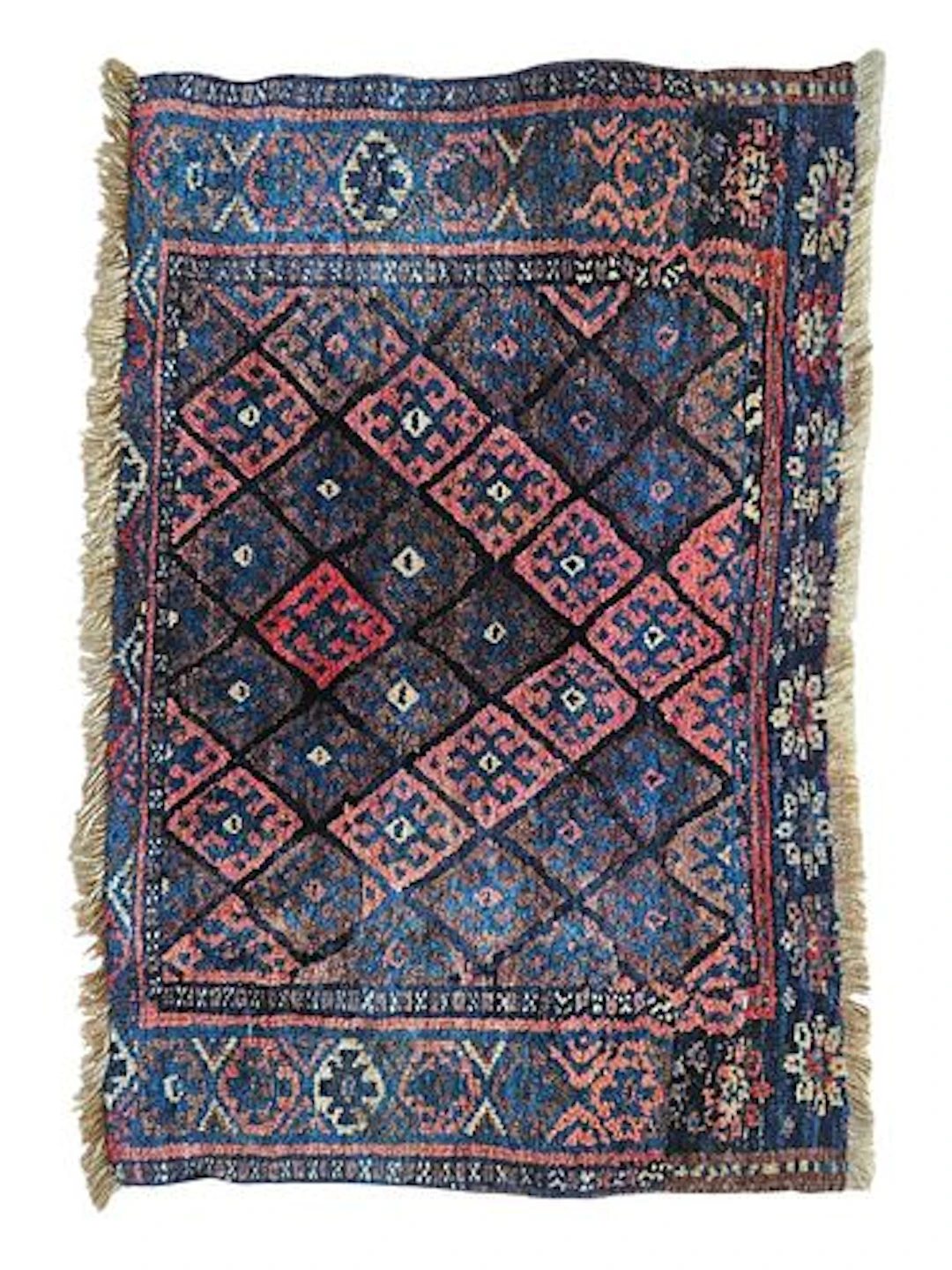 Vintage Balouch Afghan Tribal Rug 2' x 2'11"