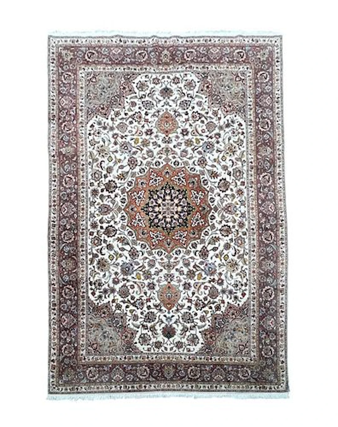 Fine Persian Tabriz Wool & Silk Rug 6'7" x 10'2"