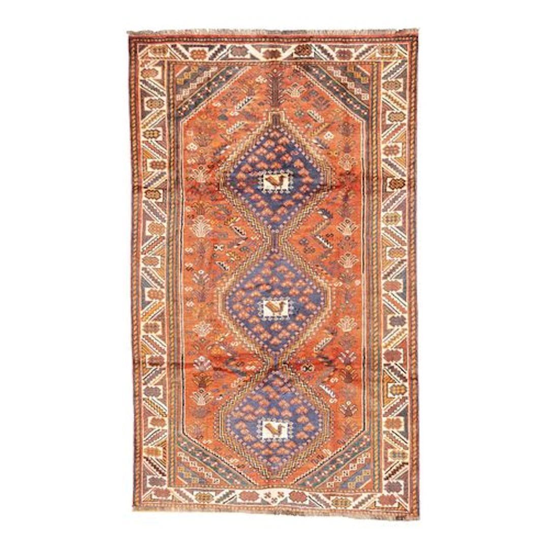 Semi-Antique Persian Qashqai Rug 5'3" x 8'8"