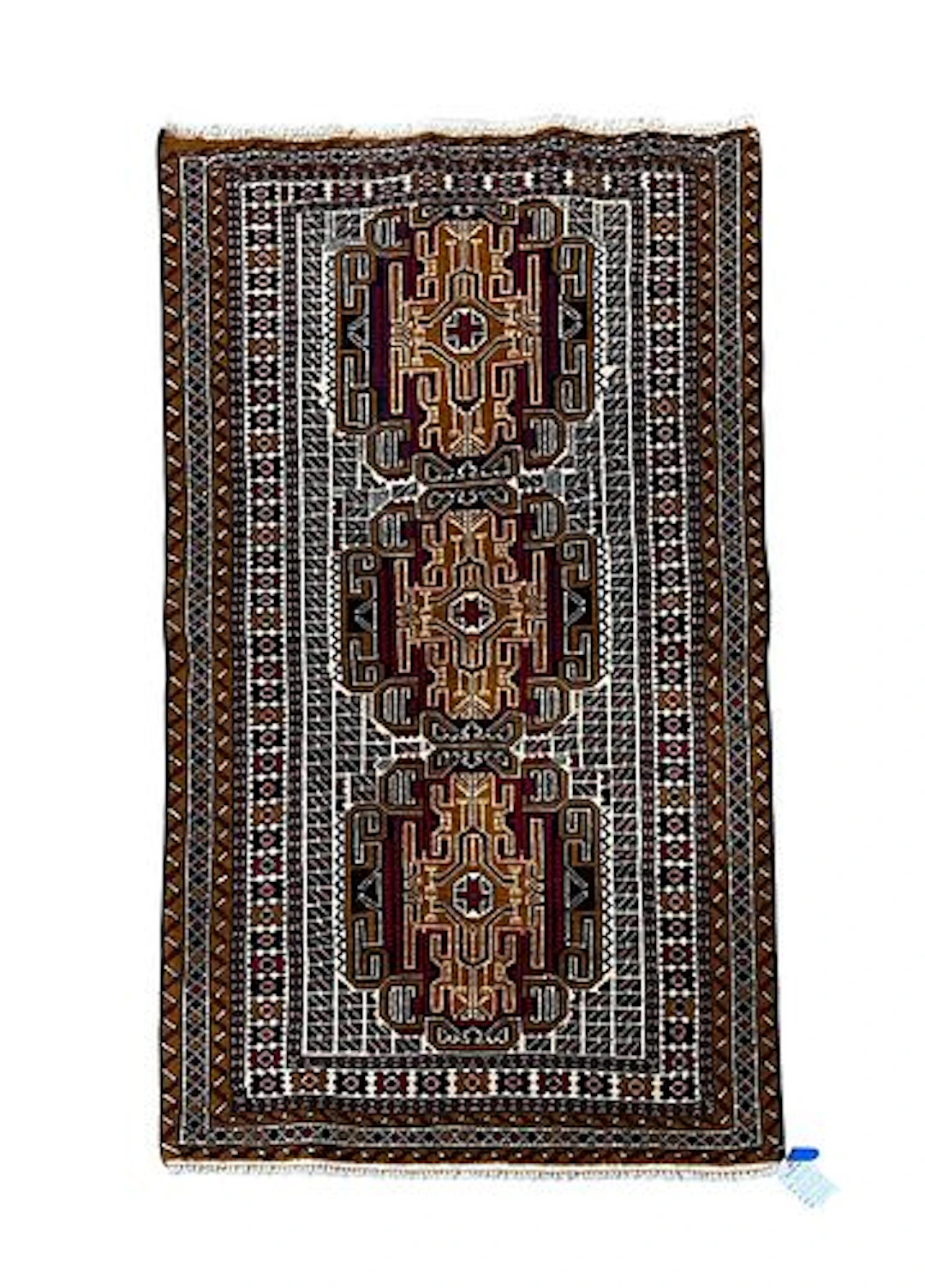 Afghan Balouch Wool Rug 2'9" x 4'9"