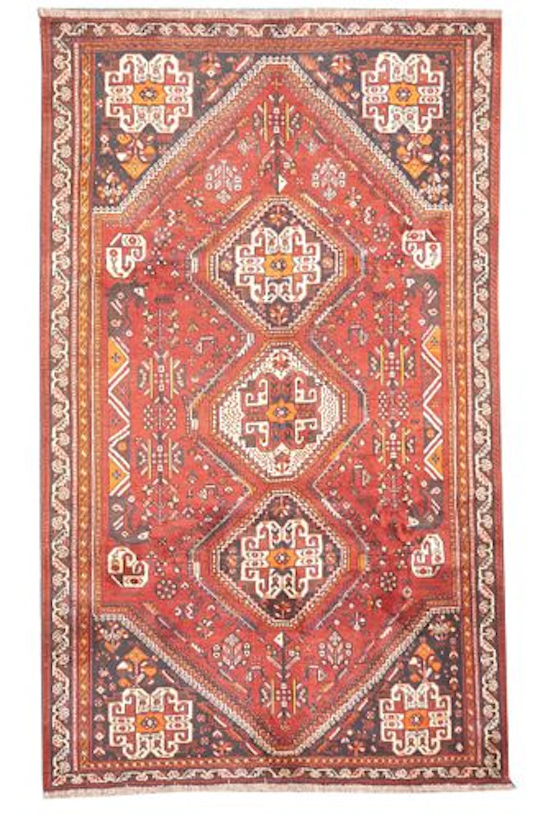 Semi-Antique Persian Qashqai Rug 5'4" x 8'9"