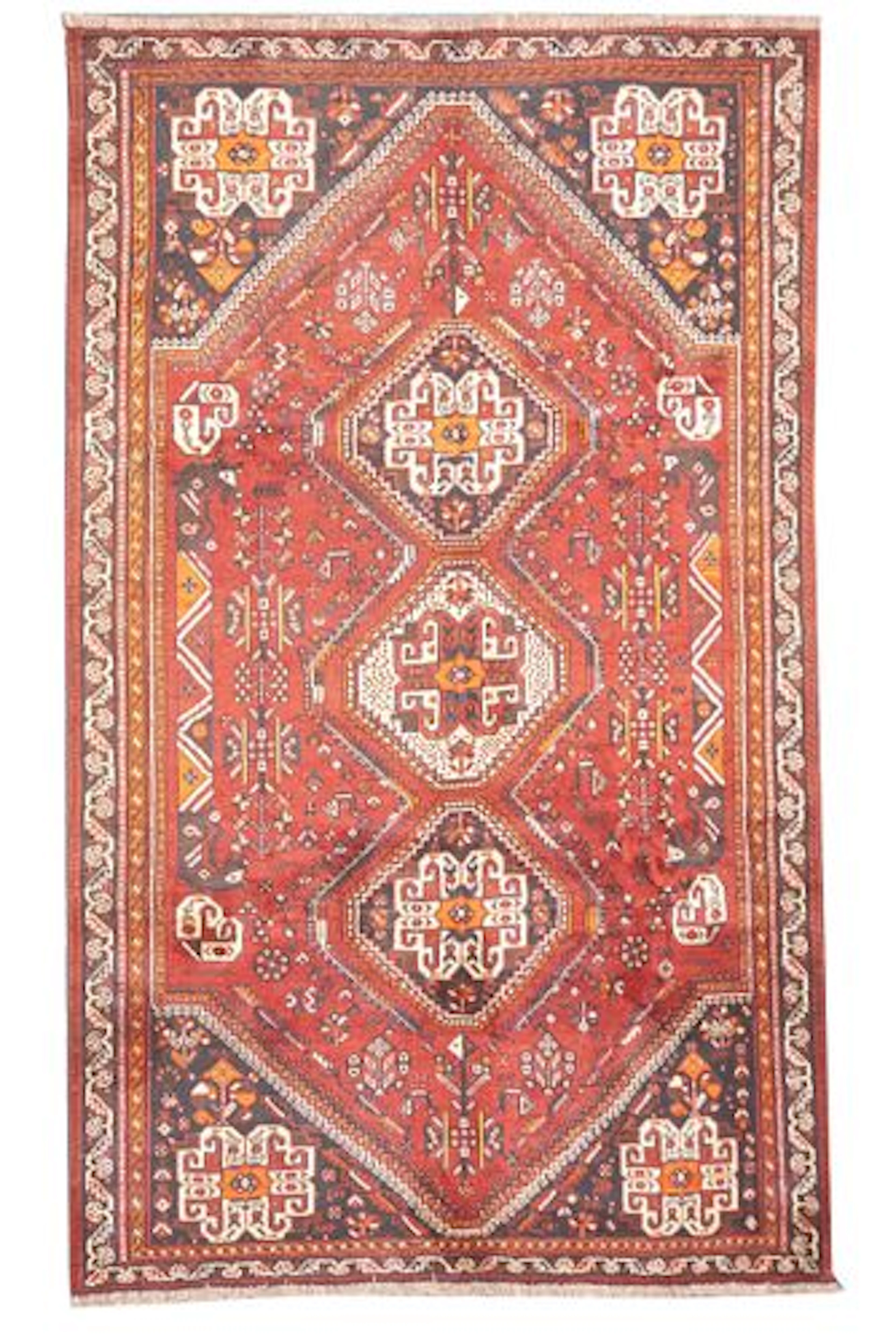 Semi-Antique Persian Qashqai Rug 5'4" x 8'9"