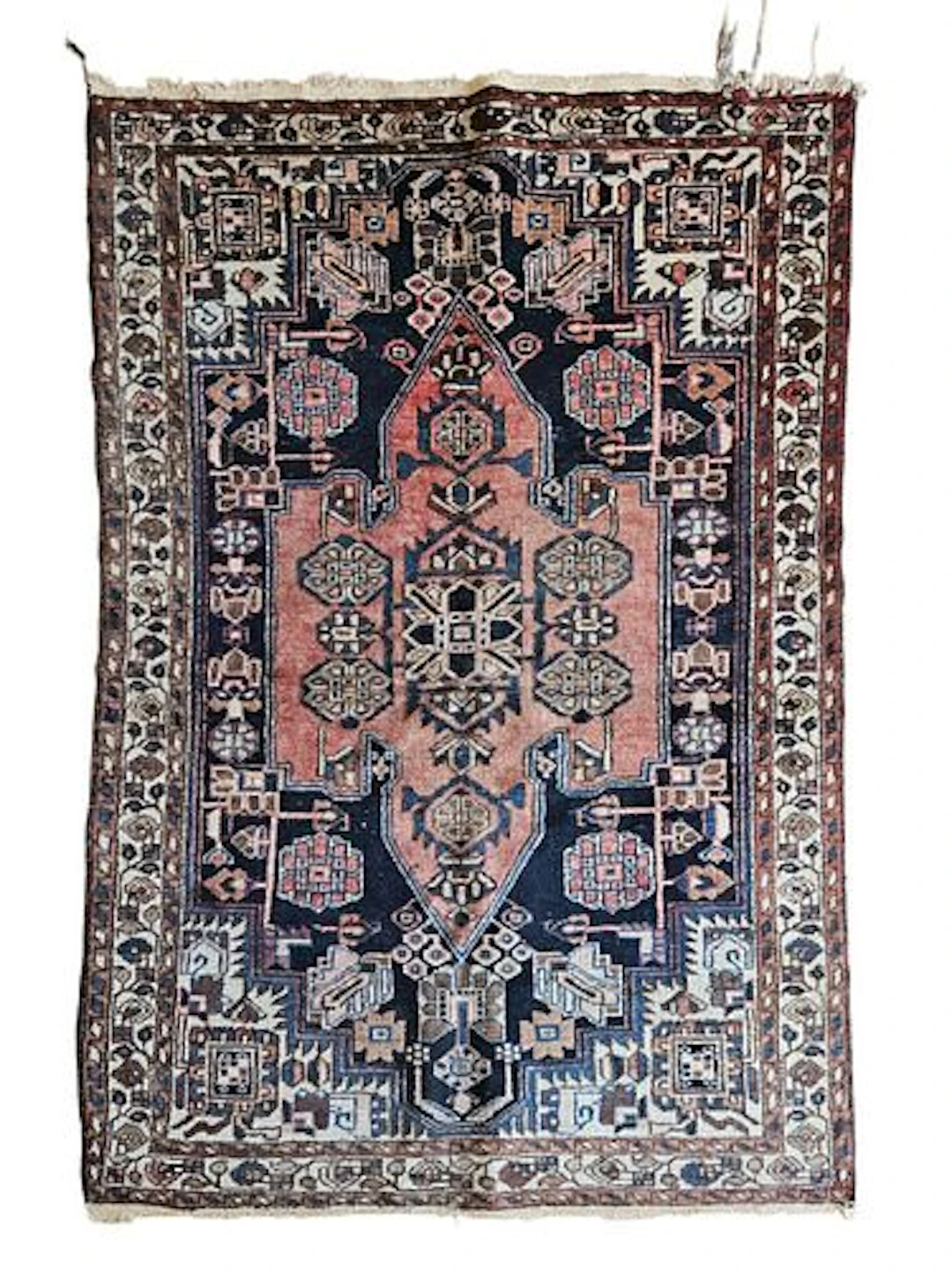 Vintage Persian Hamadan Rug 4'5" x 6'7"