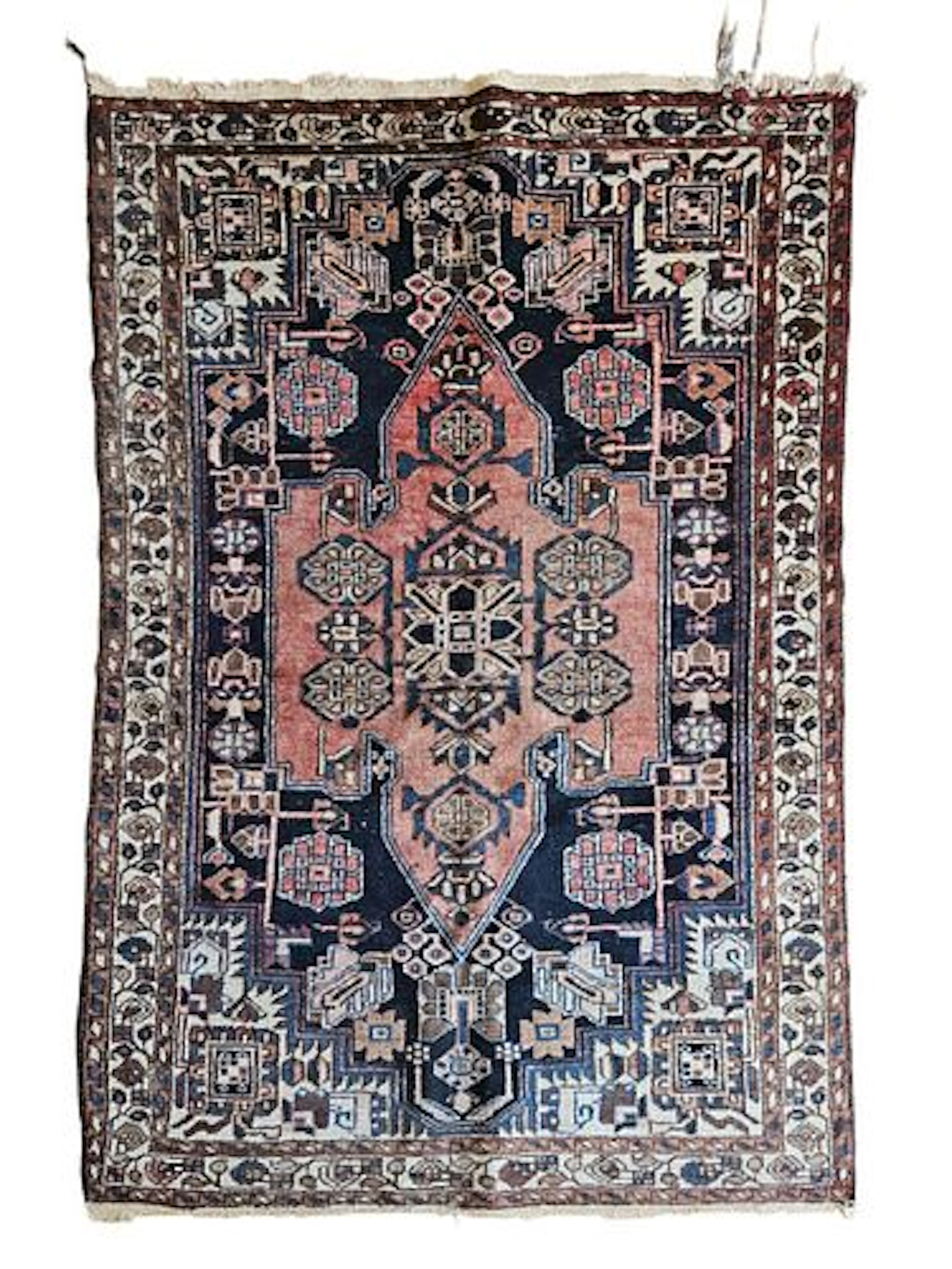 Vintage Persian Hamadan Rug 4'5" x 6'7"