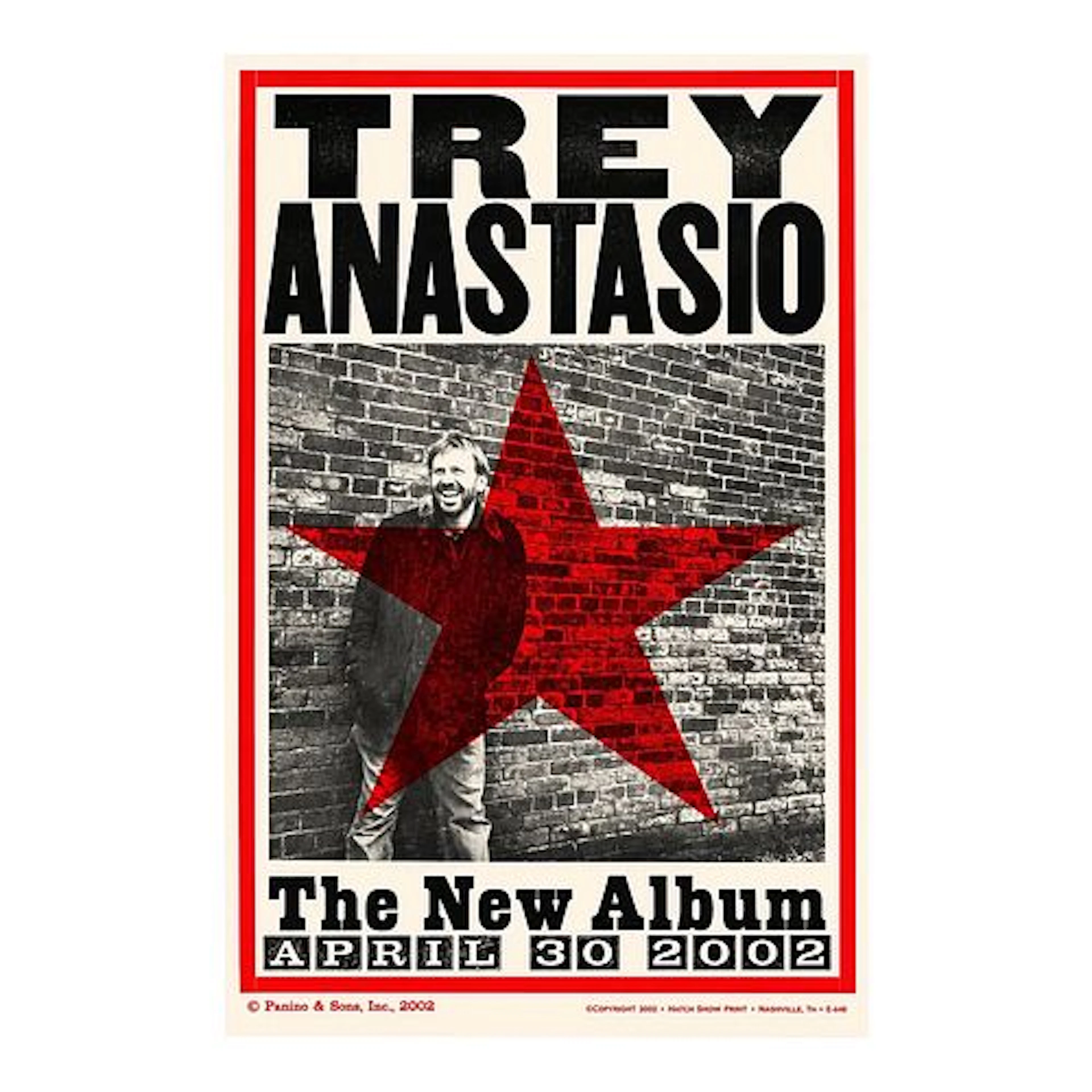Trey Anastasio - The New Album, April 30, 2002, Promotional Poster