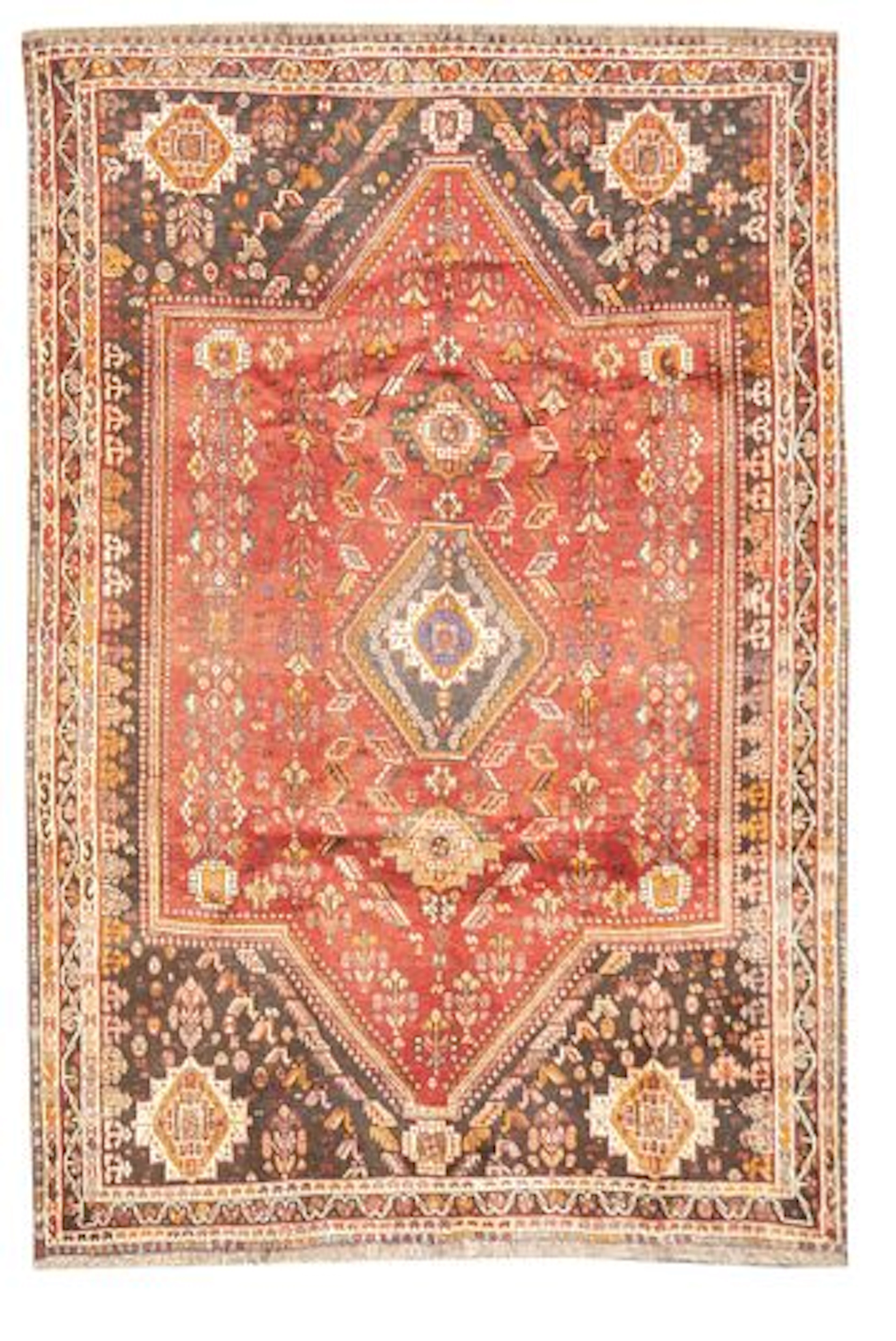 Semi-Antique Persian Qashqai Rug 5'8" x 8'4"