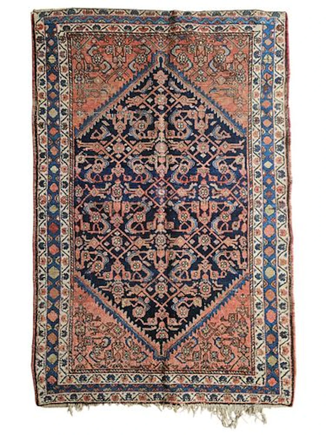Antique Persian Afshar Rug 4'2" x 6'4"