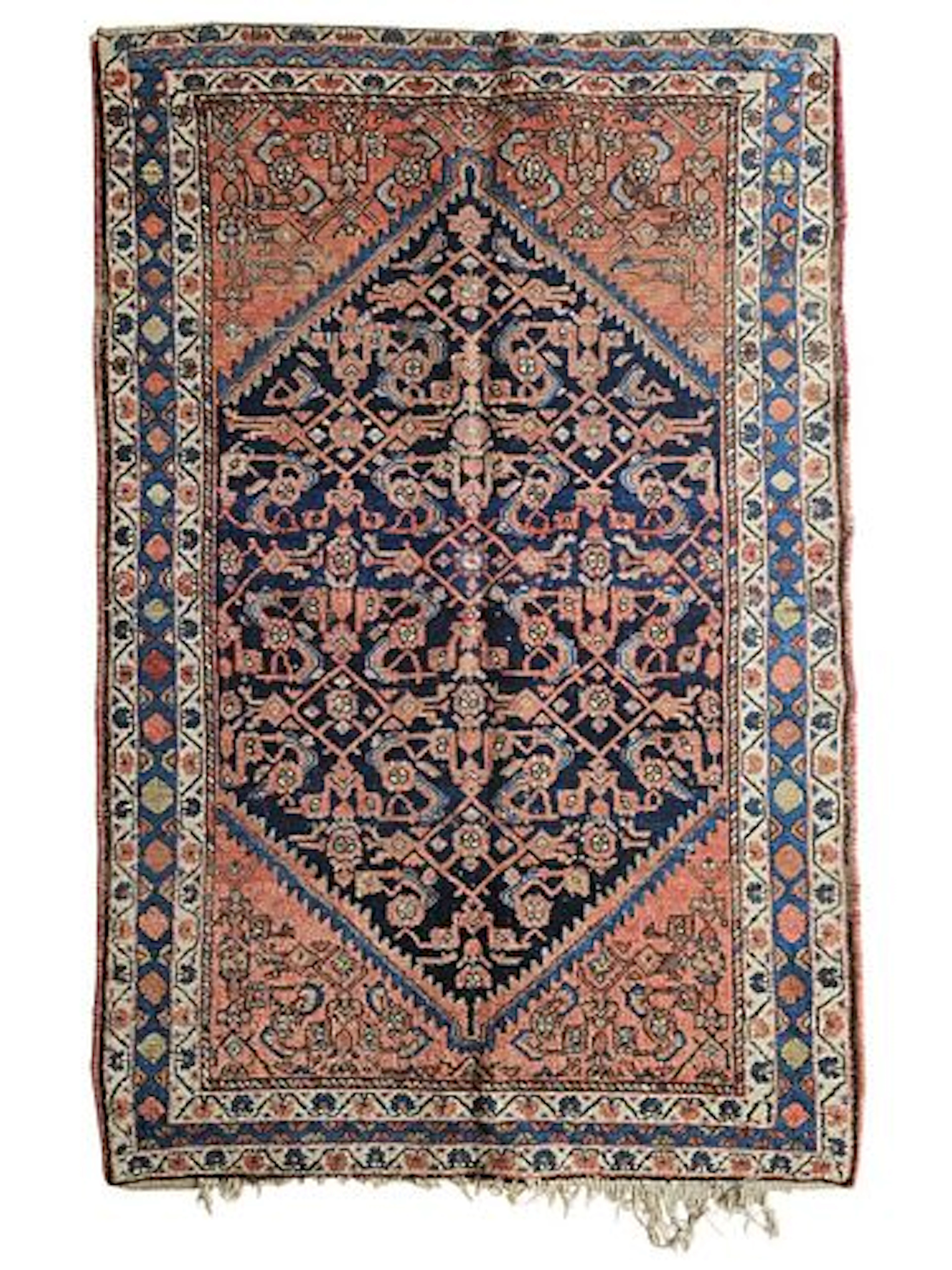 Antique Persian Afshar Rug 4'2" x 6'4"
