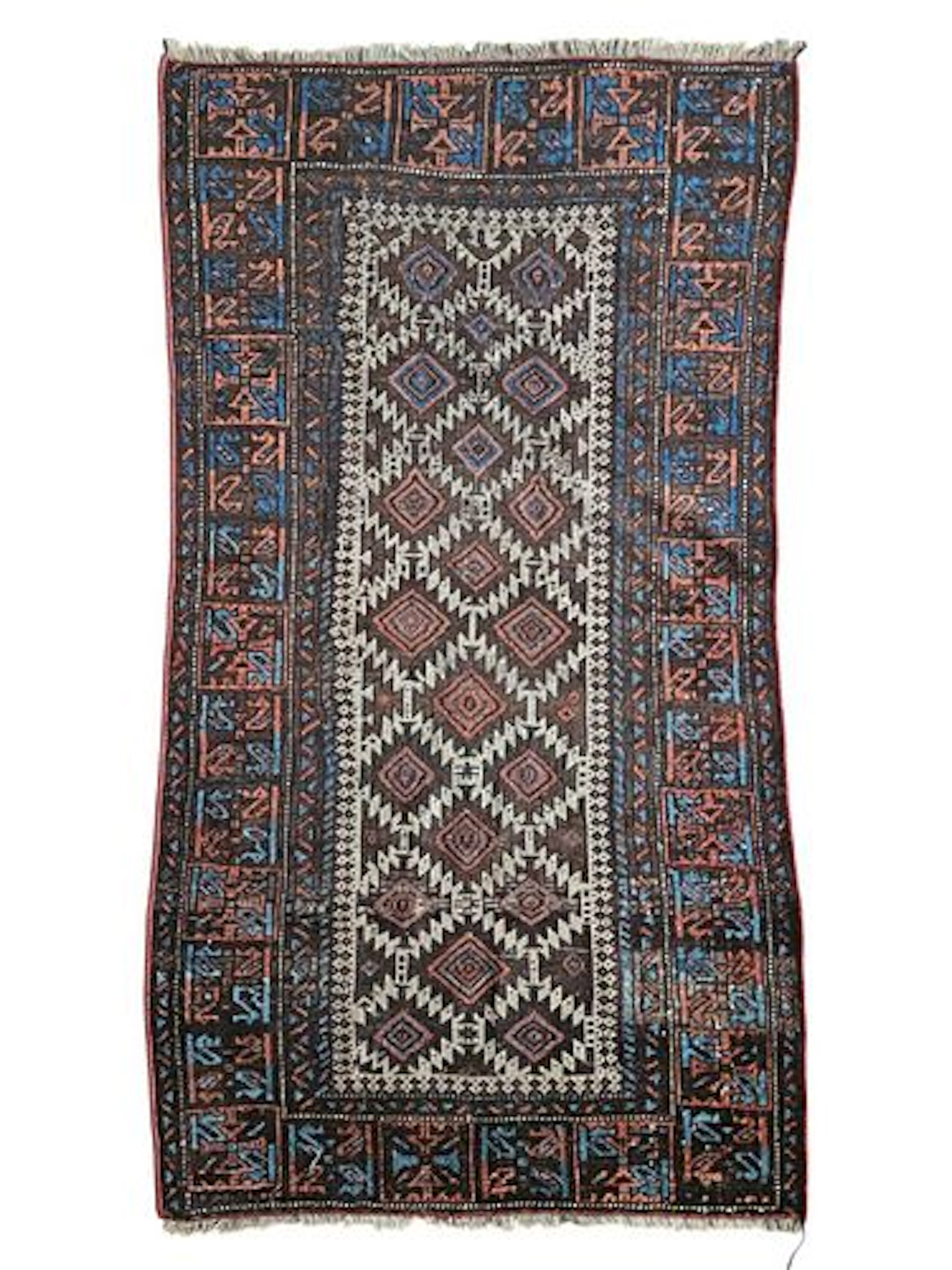 Vintage Balouch Afghan Tribal Rug 2'7" x 4'7"